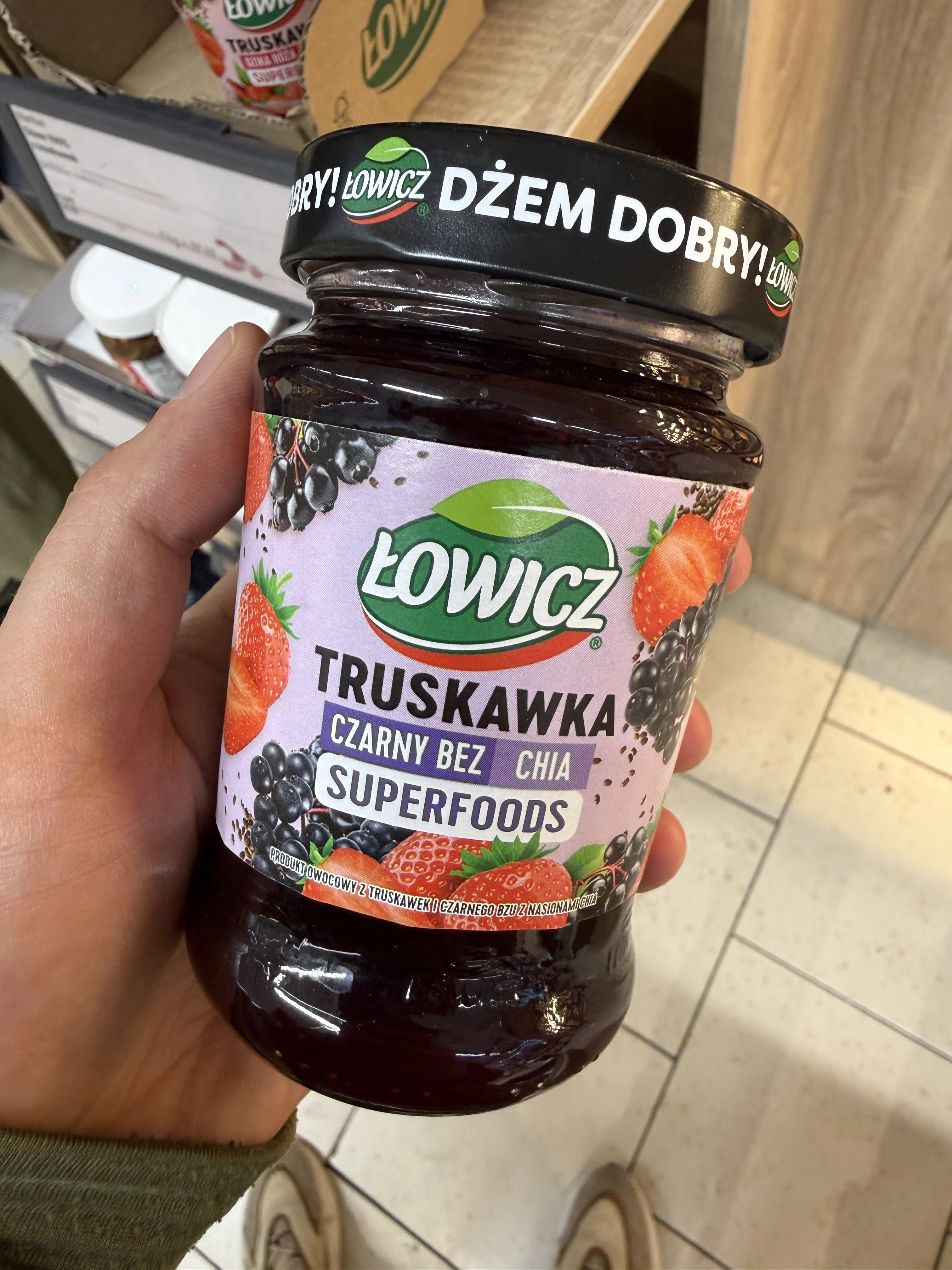 Łowicz Truskawka Czarny Bez Chia Superfoods | 260g
