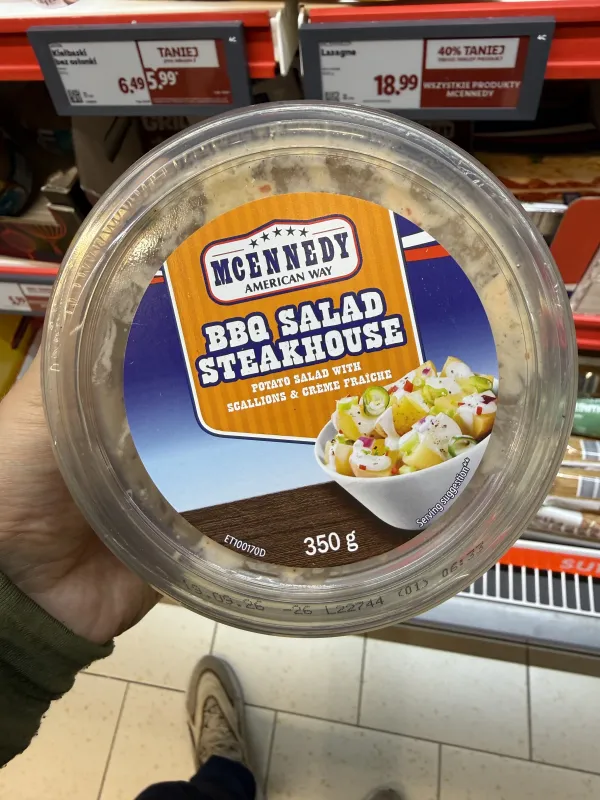 McEnnedy Sałatka z gotowanymi ziemniakami, cebulą dymką i śmietaną crème fraîche | 350g