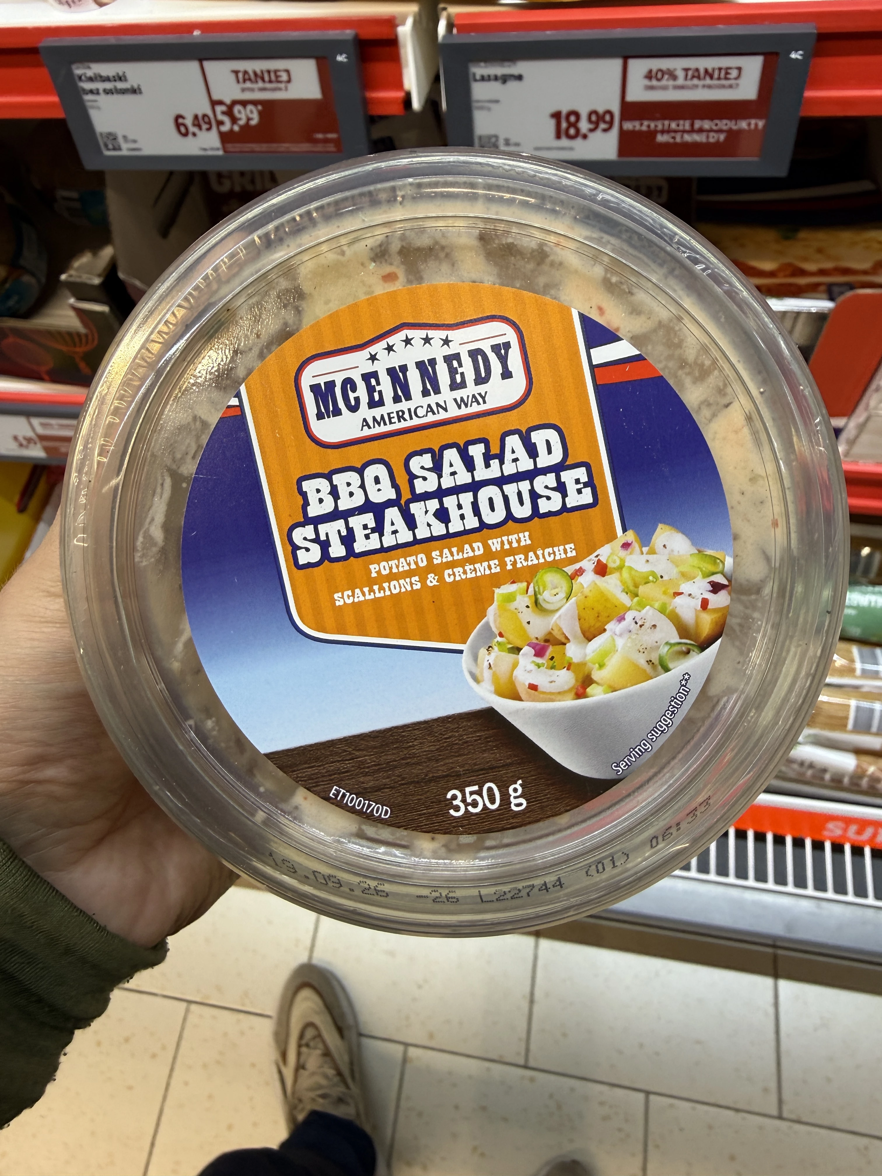 McEnnedy Sałatka z gotowanymi ziemniakami, cebulą dymką i śmietaną crème fraîche | 350g