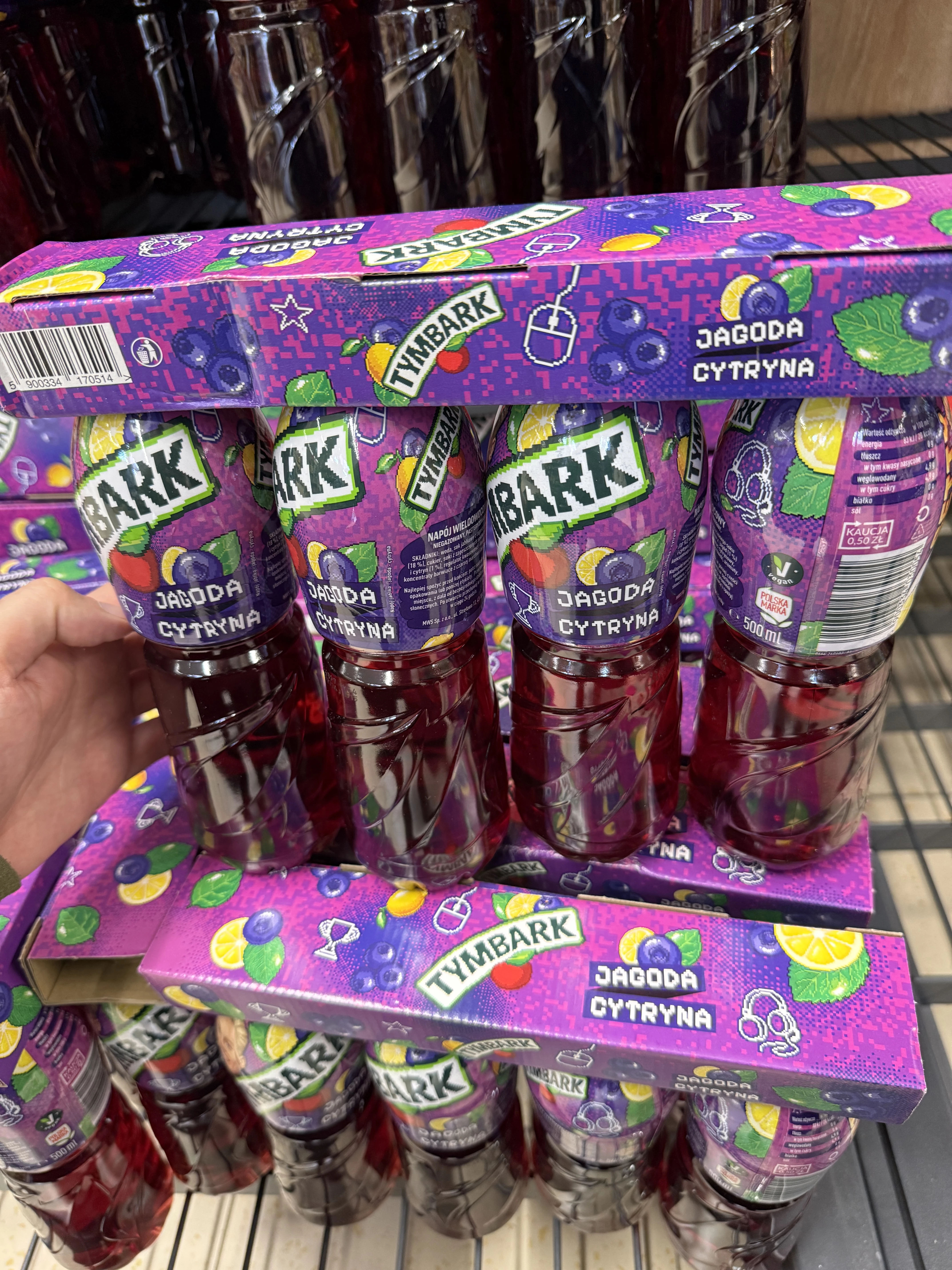 Tymbark x Setty Jagoda Cytryna | 4x500ml