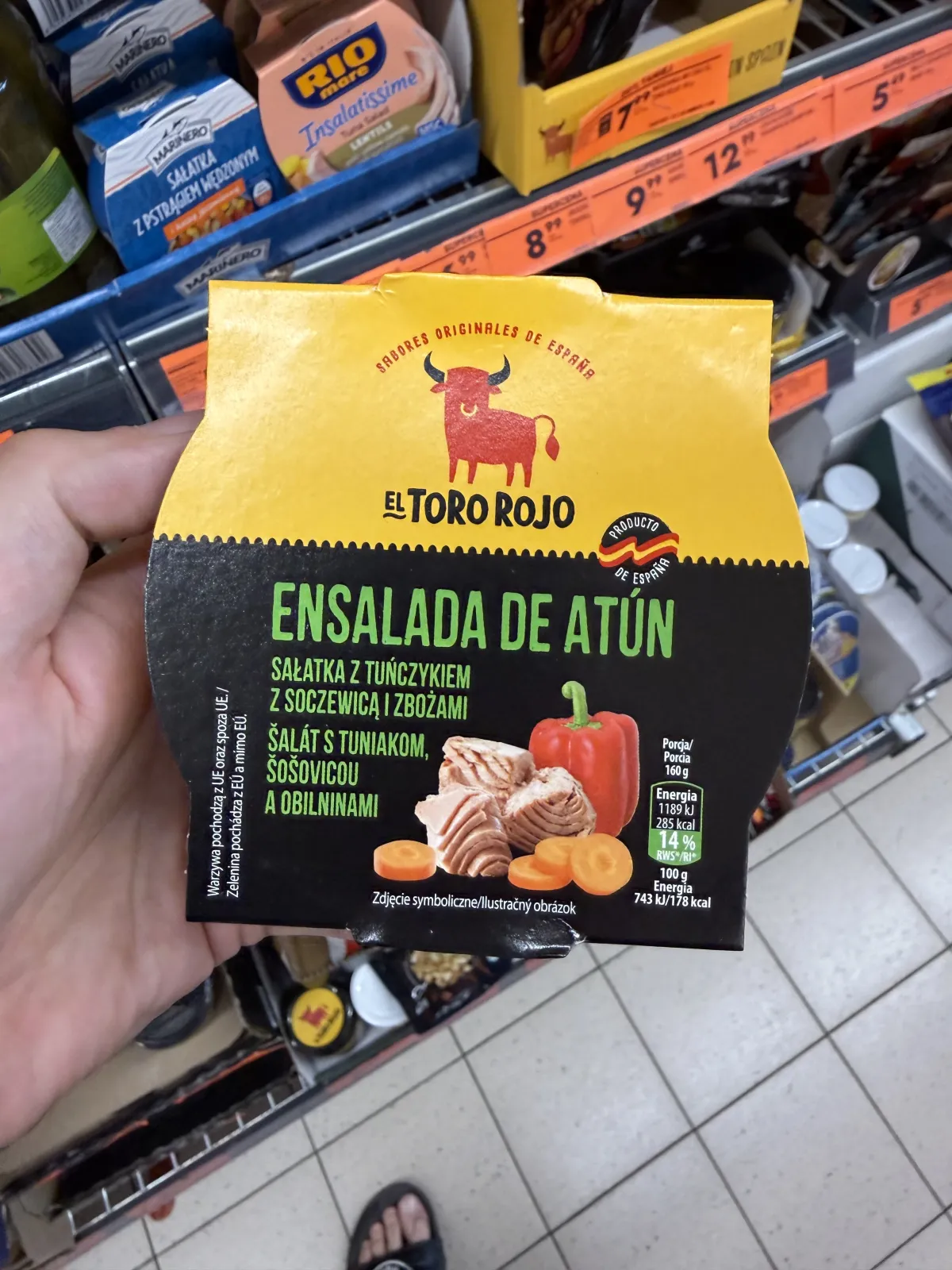 El Toro Rojo Sałatka z tuńczykiem z soczewicą i zbożami | 160g