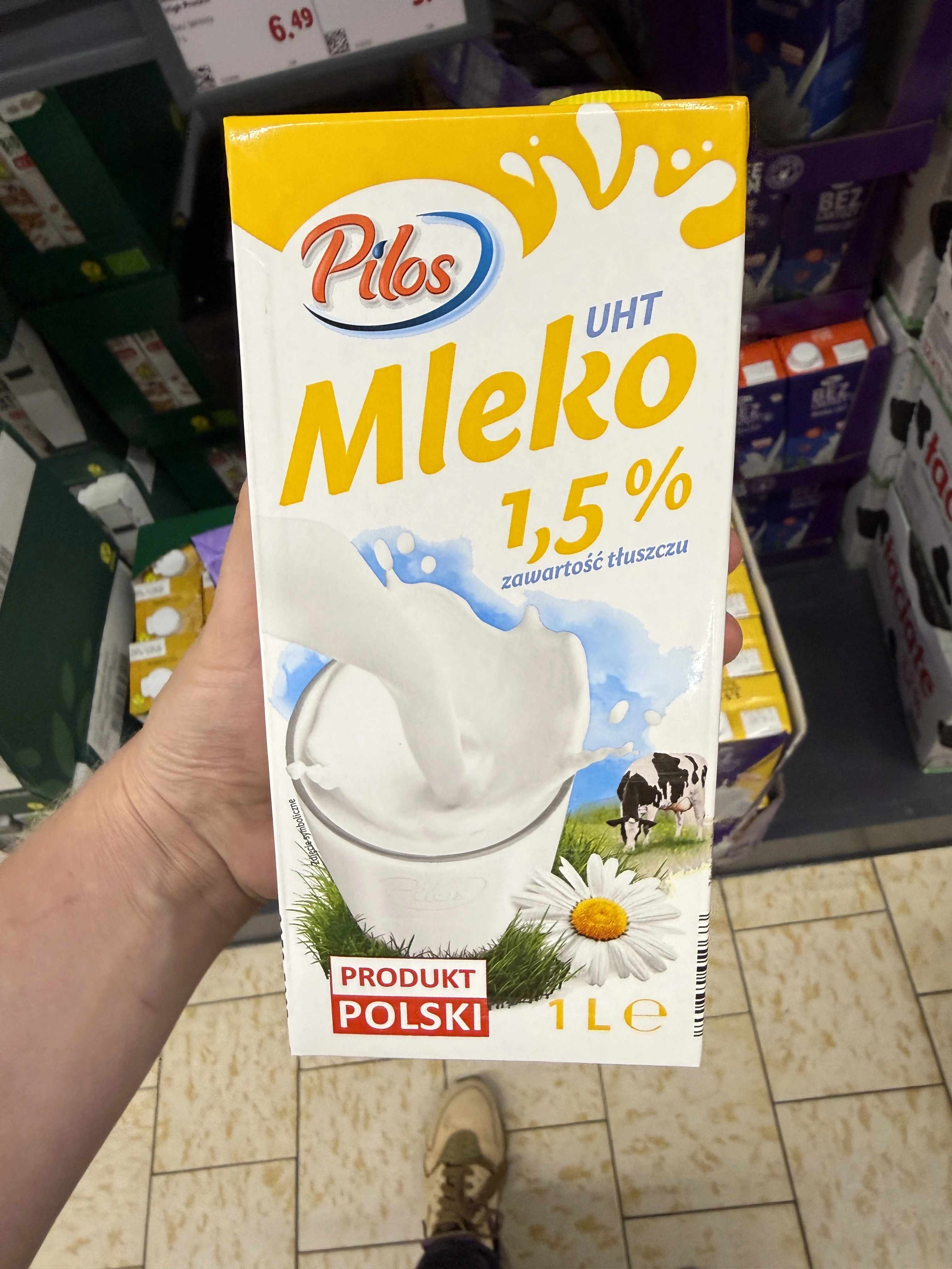 Pilos Mleko UHT 1,5% | 1000ml