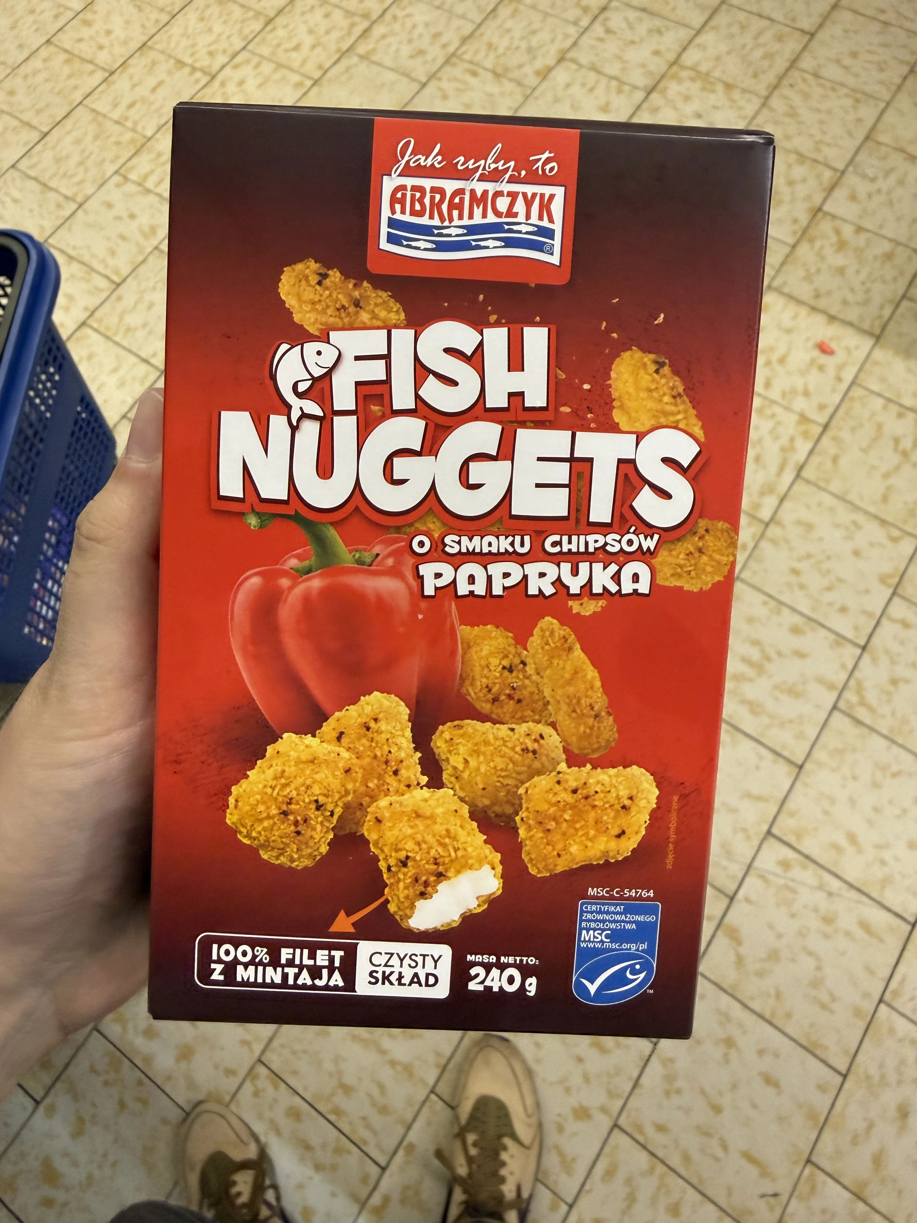 Abramczyk Fish Nuggets o smaku chipsów paprykowych | 240g