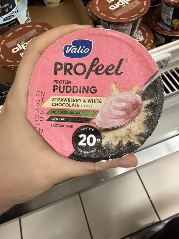 Valio PROfeel Protein Pudding Strawberry & White Chocolate | 180g