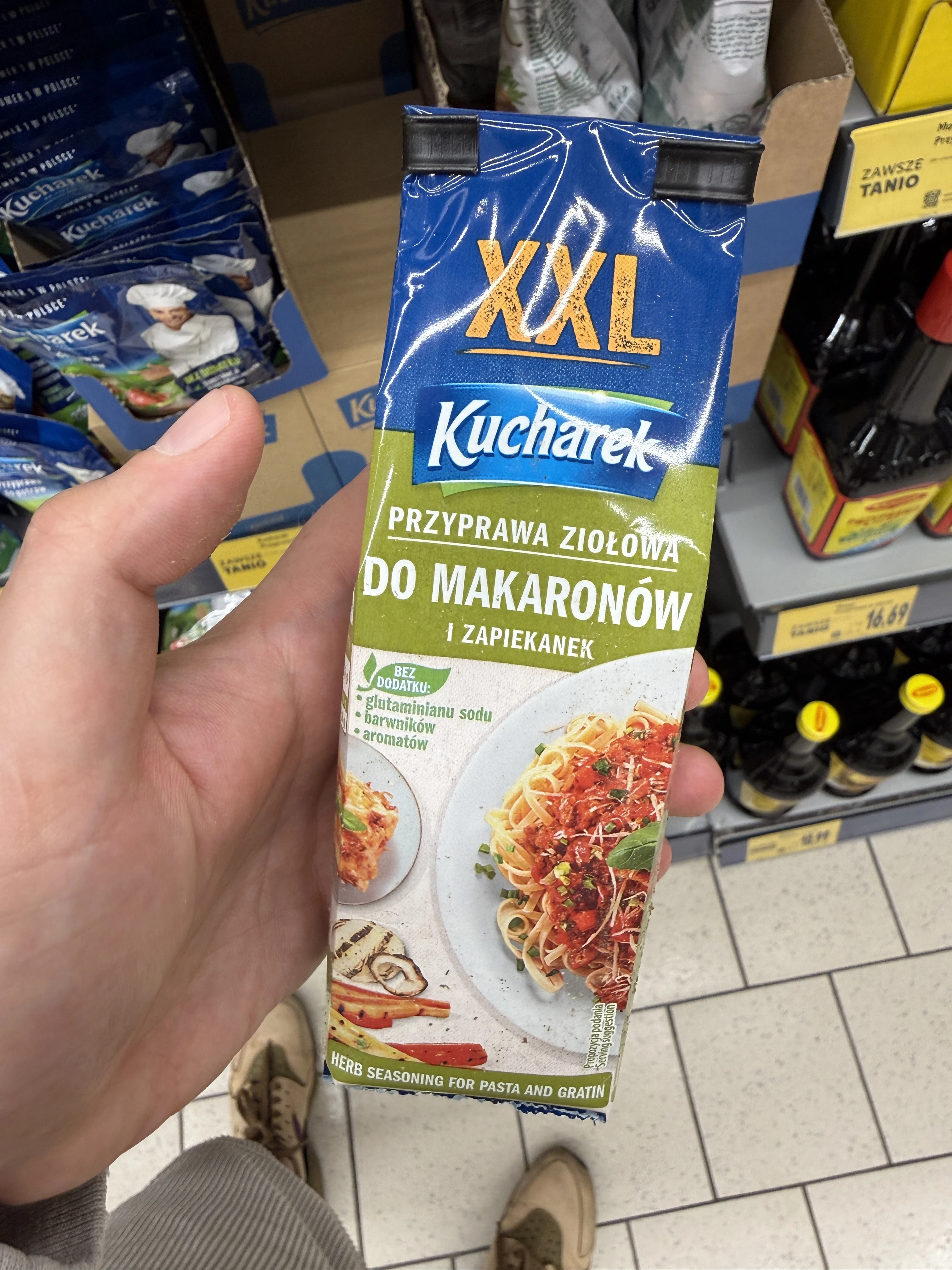 Kucharek XXL Przyprawa ziołowa do makaronów i zapiekanek | 50g