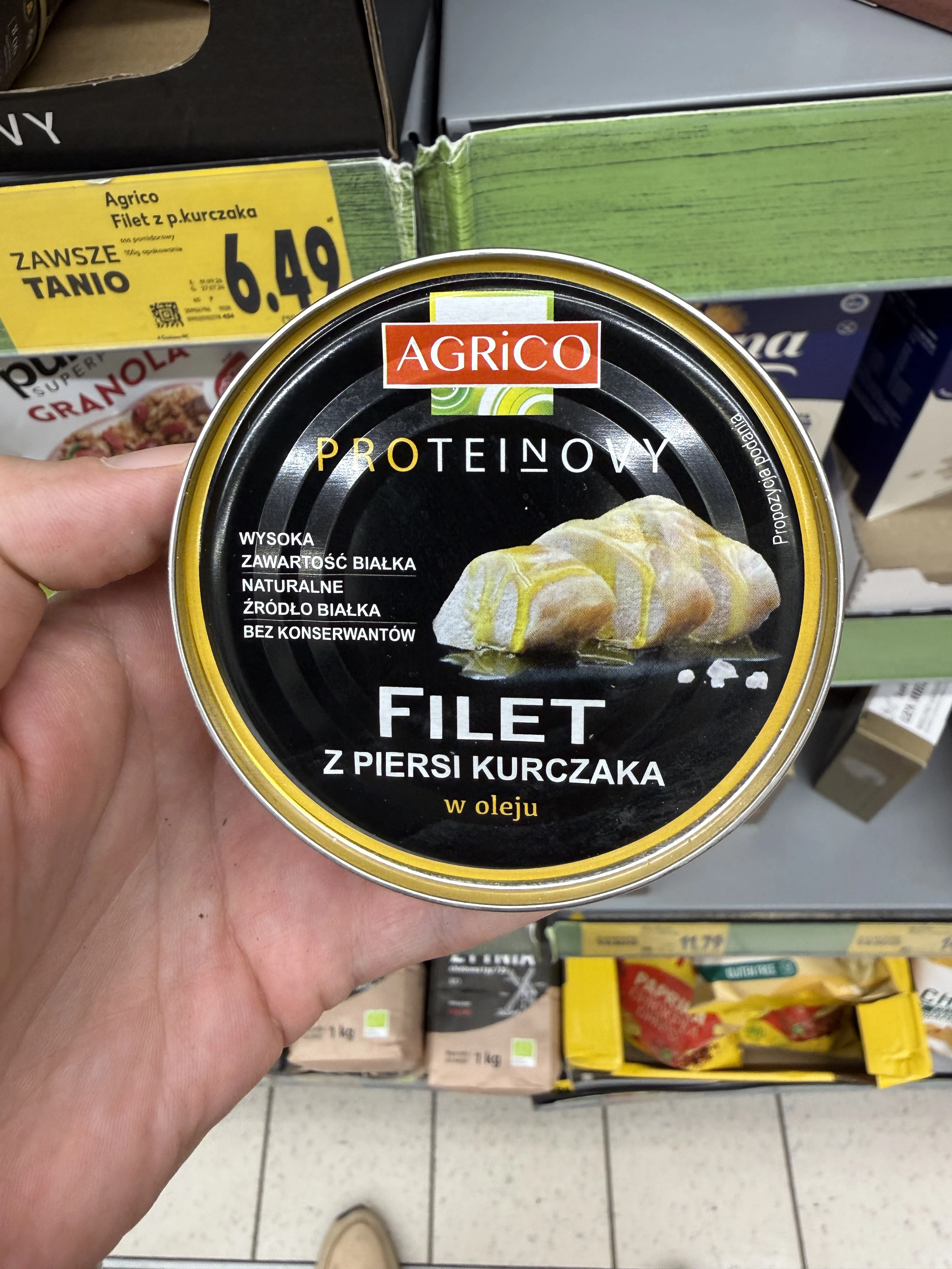 Agrico Proteinovy Filet z Piersi Kurczaka w oleju słonecznikowym | 150g