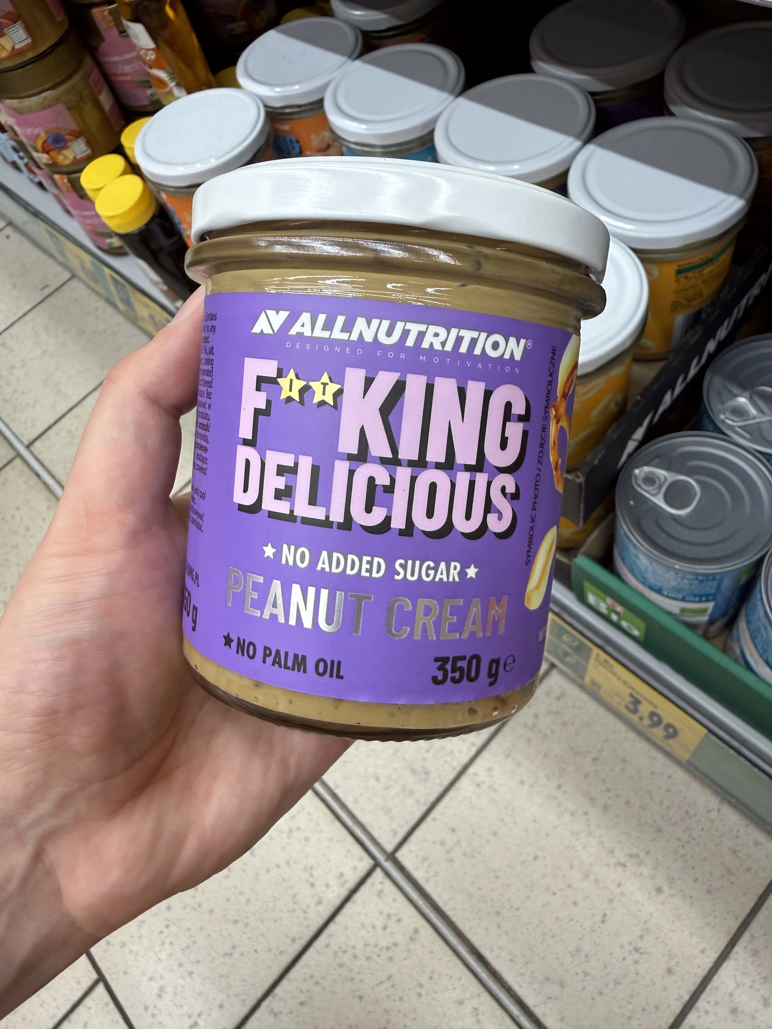 AllNutrition Fitking Delicious Krem Arachidowy z Dodatkiem Precli | 350g