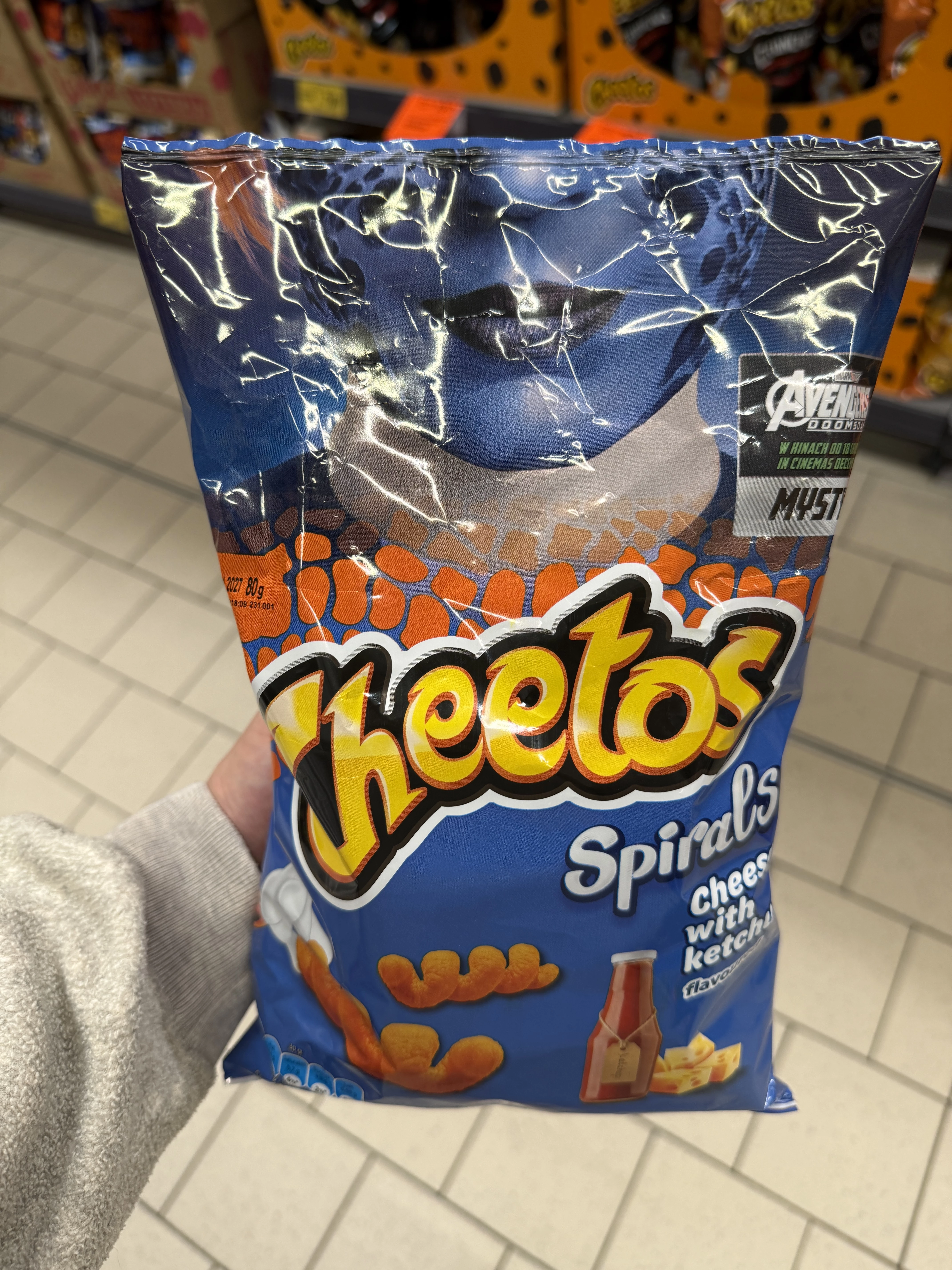 Cheetos Spirals Cheese with Ketchup – Avengers Doomsday Mystique | 80g