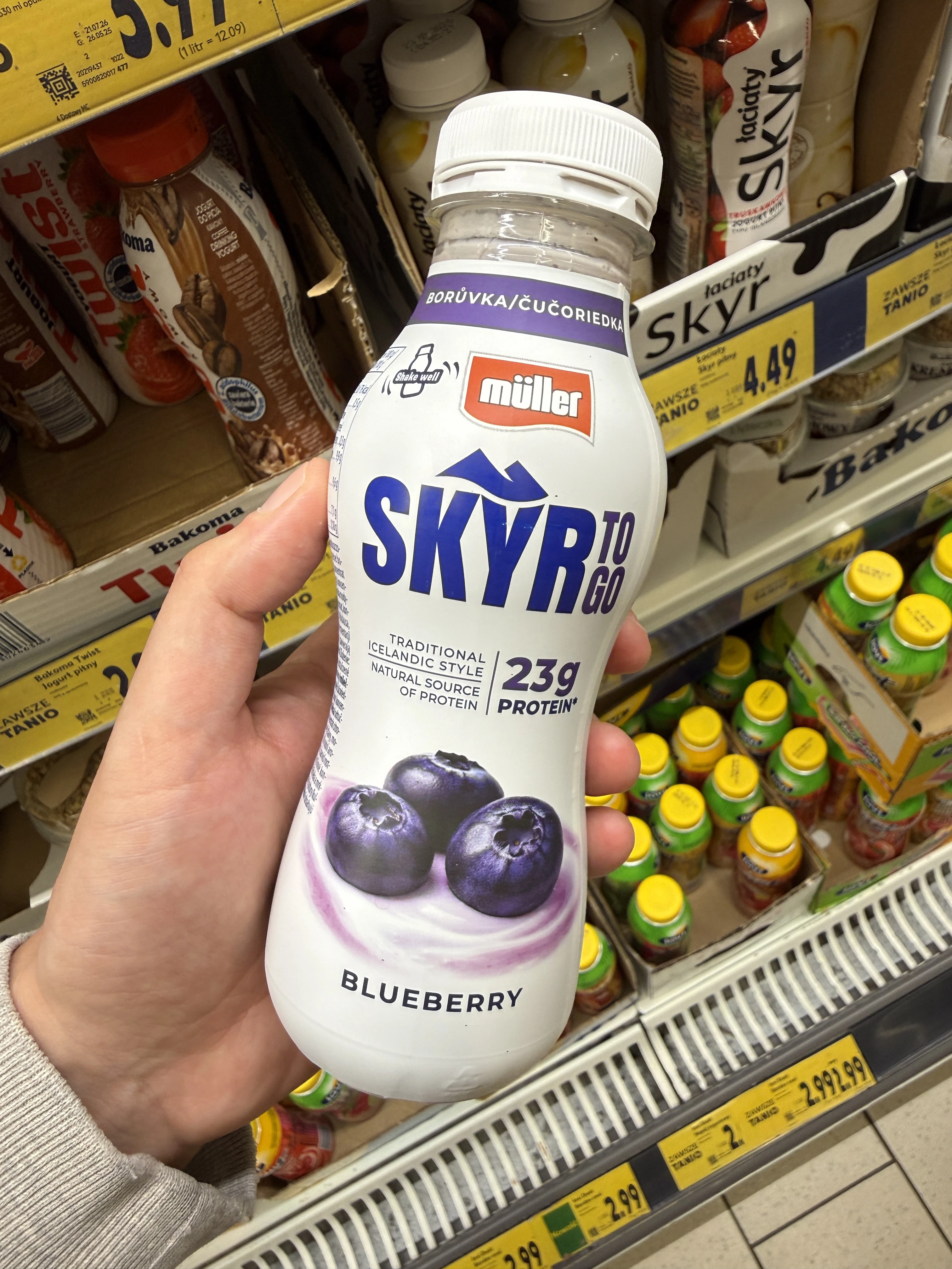 Müller Skyr to Go Blueberry | 330g / 308ml