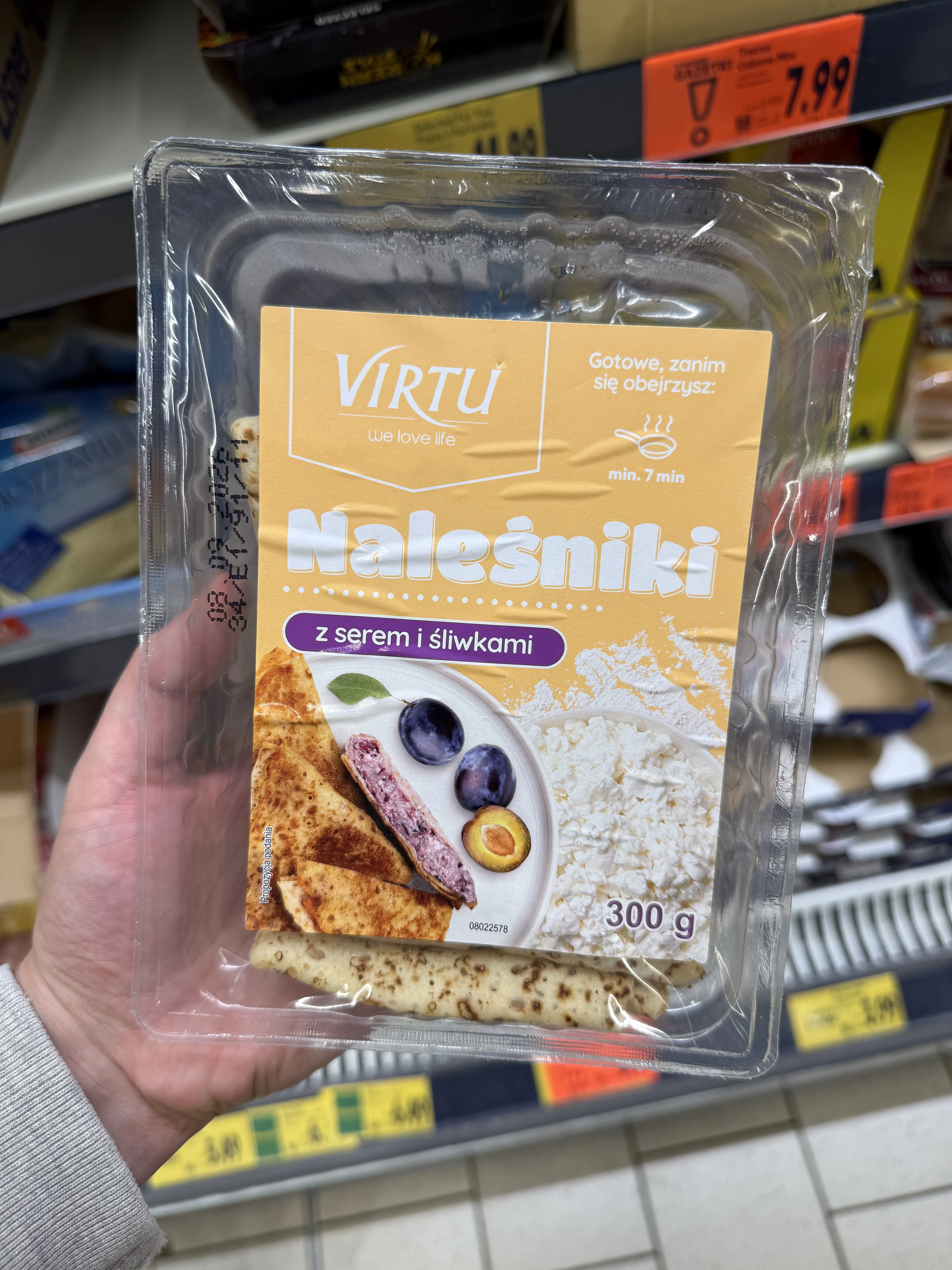 Virtu Naleśniki z serem i śliwkami | 300g