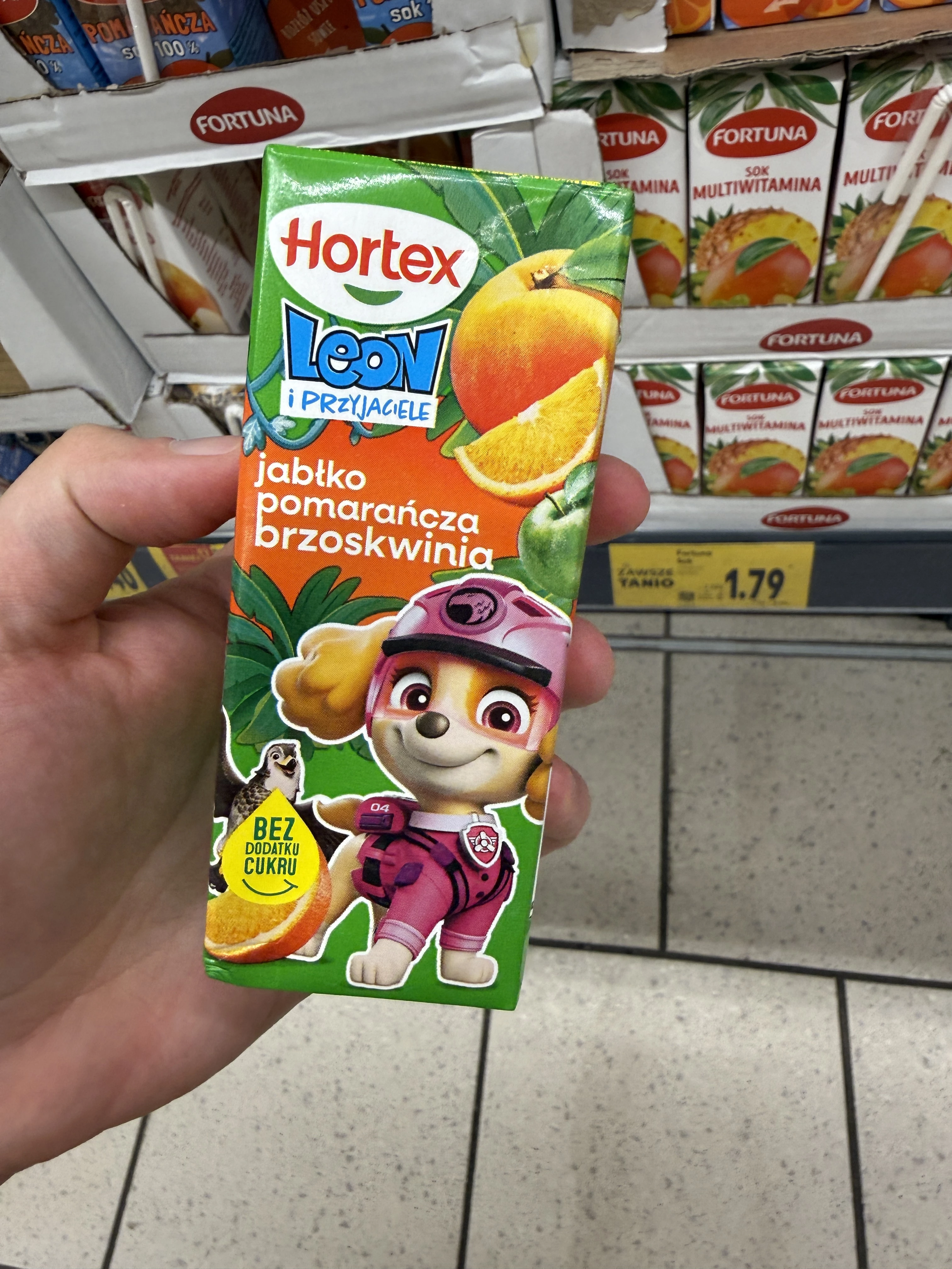 Hortex Leon i Przyjaciele Napój wieloowocowy jabłko pomarańcza brzoskwinia | 200ml