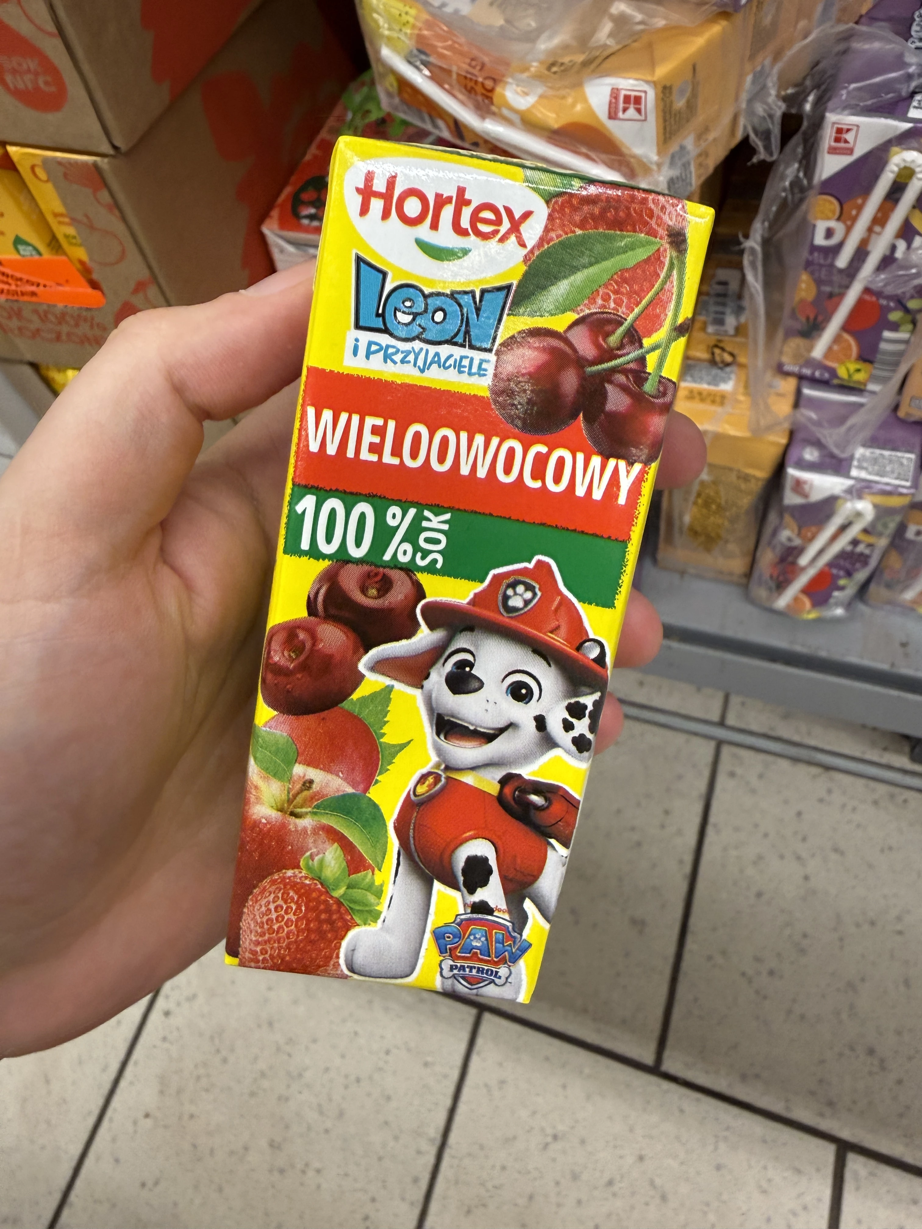 Hortex Leon i Przyjaciele Sok Wieloowocowy 100% PAW Patrol Marshall | 200ml