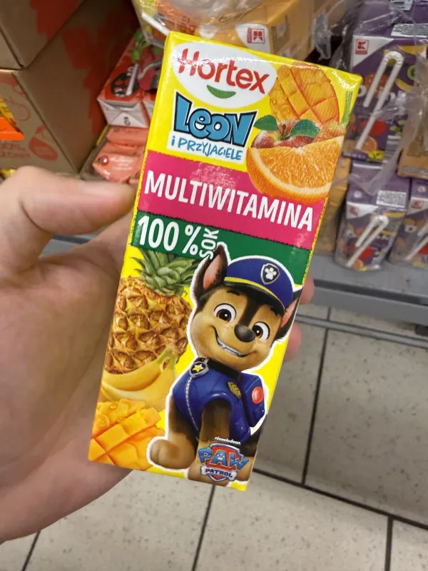 Hortex Leon i Przyjaciele Multiwitamina 100% Sok Psi Patrol Chase | 200ml