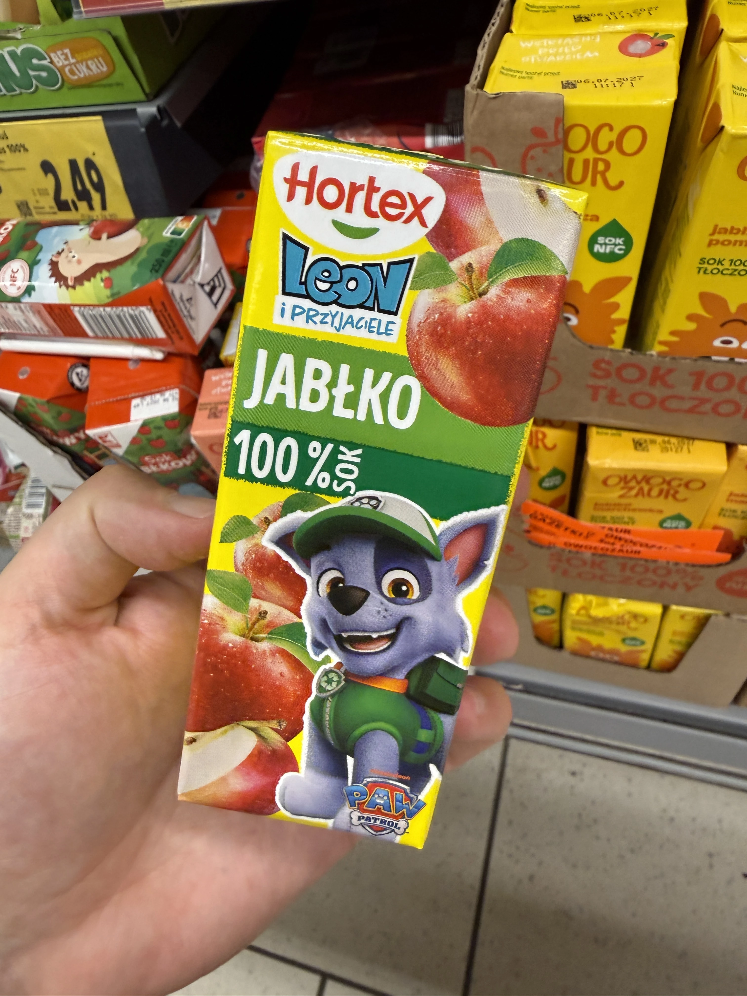 Hortex Leon i Przyjaciele Sok Jabłkowy 100% Paw Patrol | 200ml