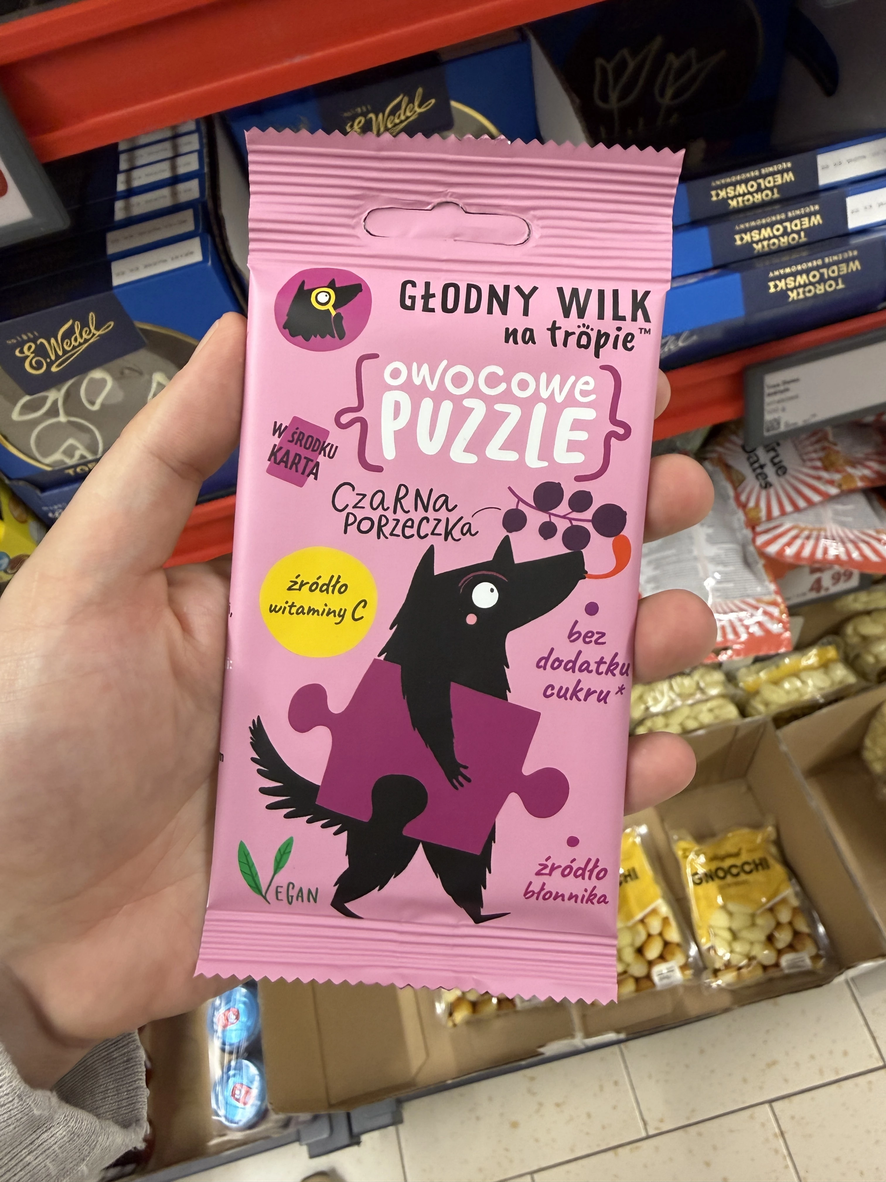 Owocowe Puzzle Czarna Porzeczka Głodny Wilk Na Tropie | 20g