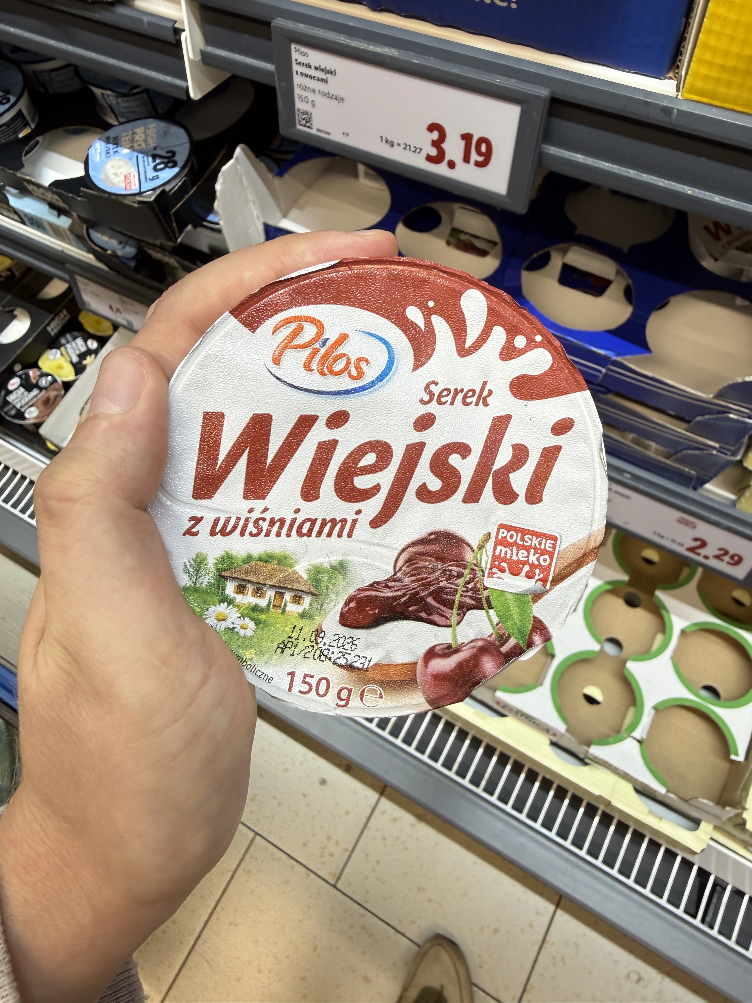Pilos Serek Wiejski z wiśniami | 180g