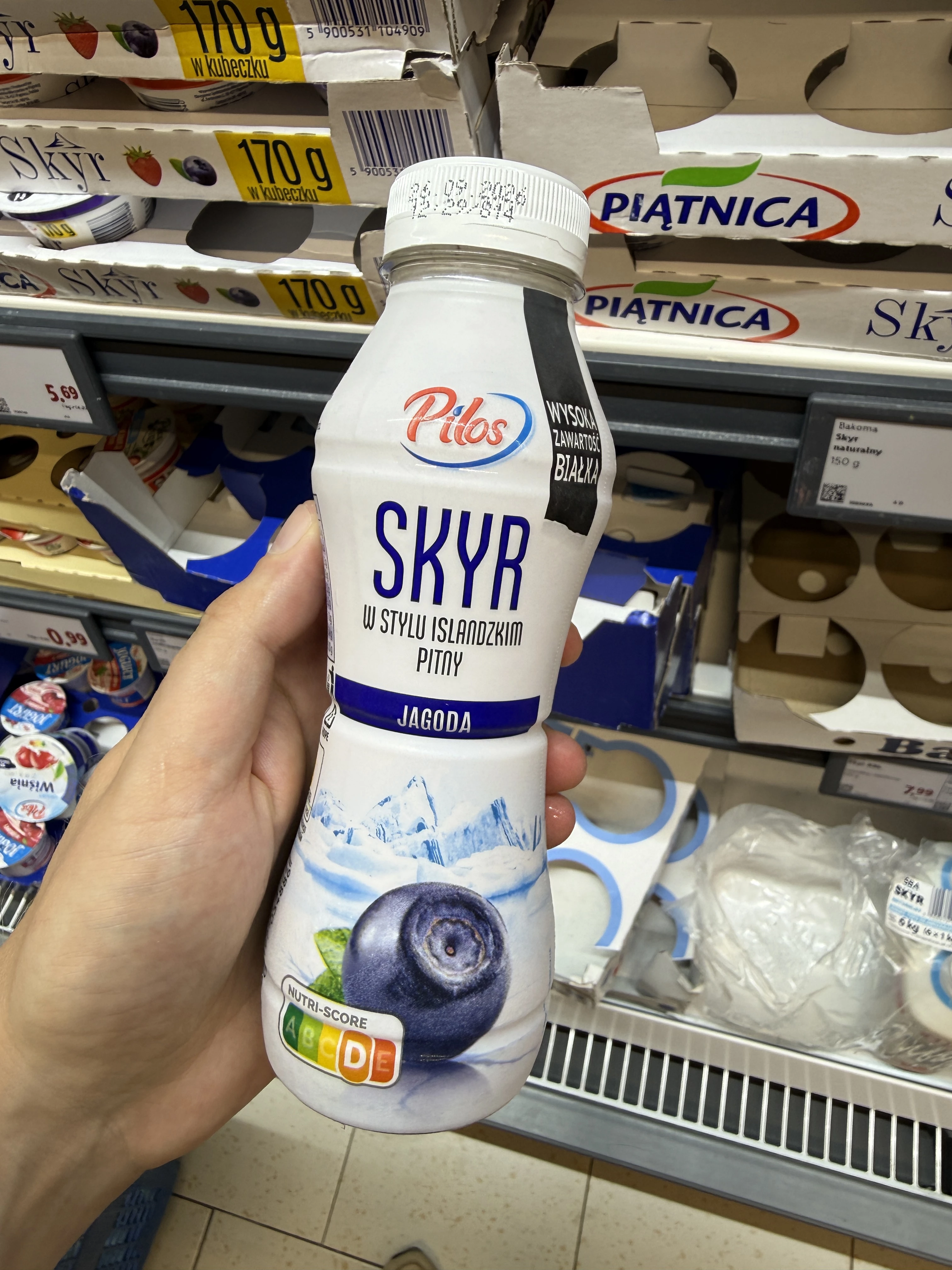 Pilos Skyr w stylu islandzkim pitny jagoda | 320g