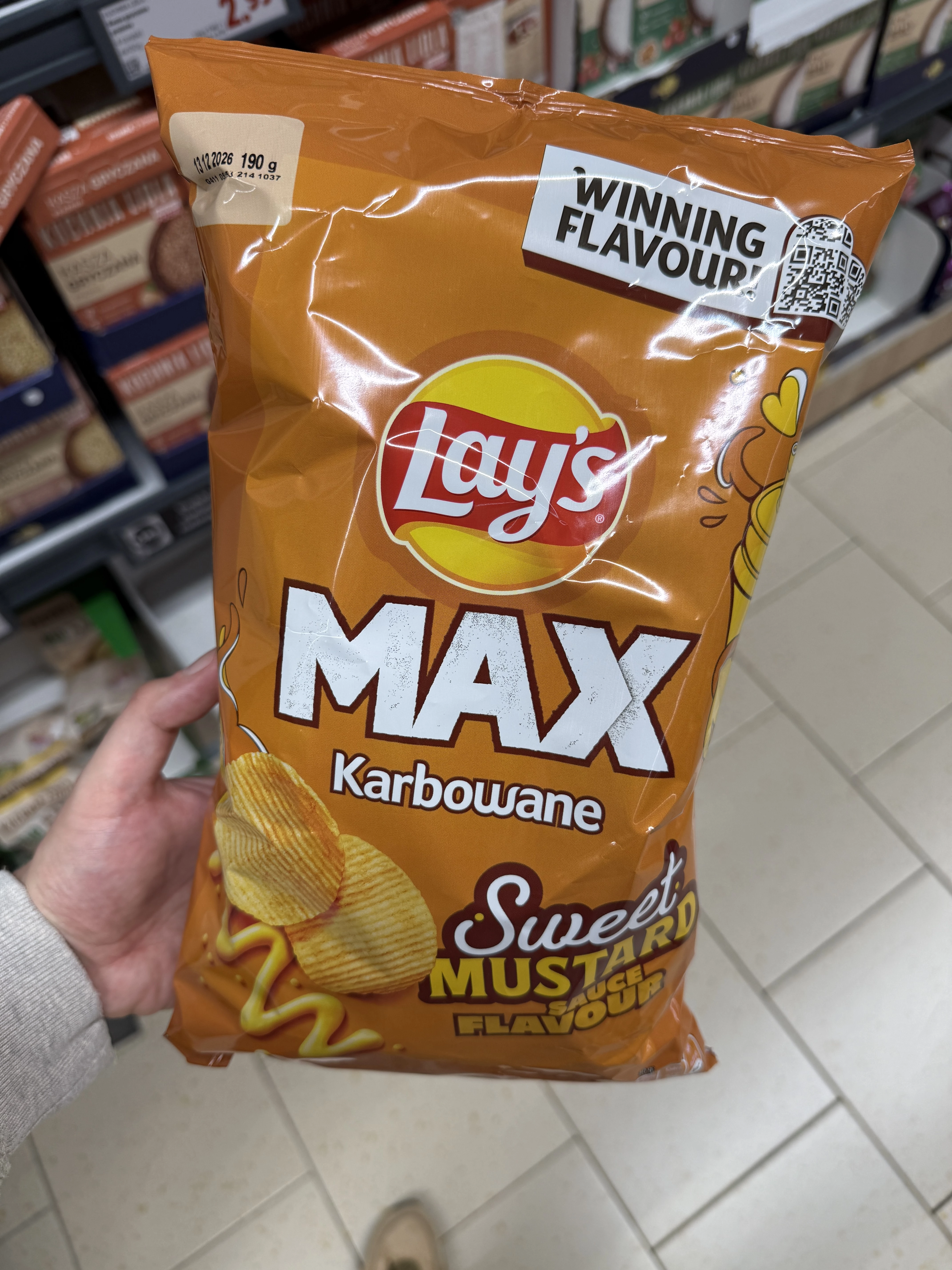 Lay’s MAX Karbowane Sweet Mustard Sauce | 190g