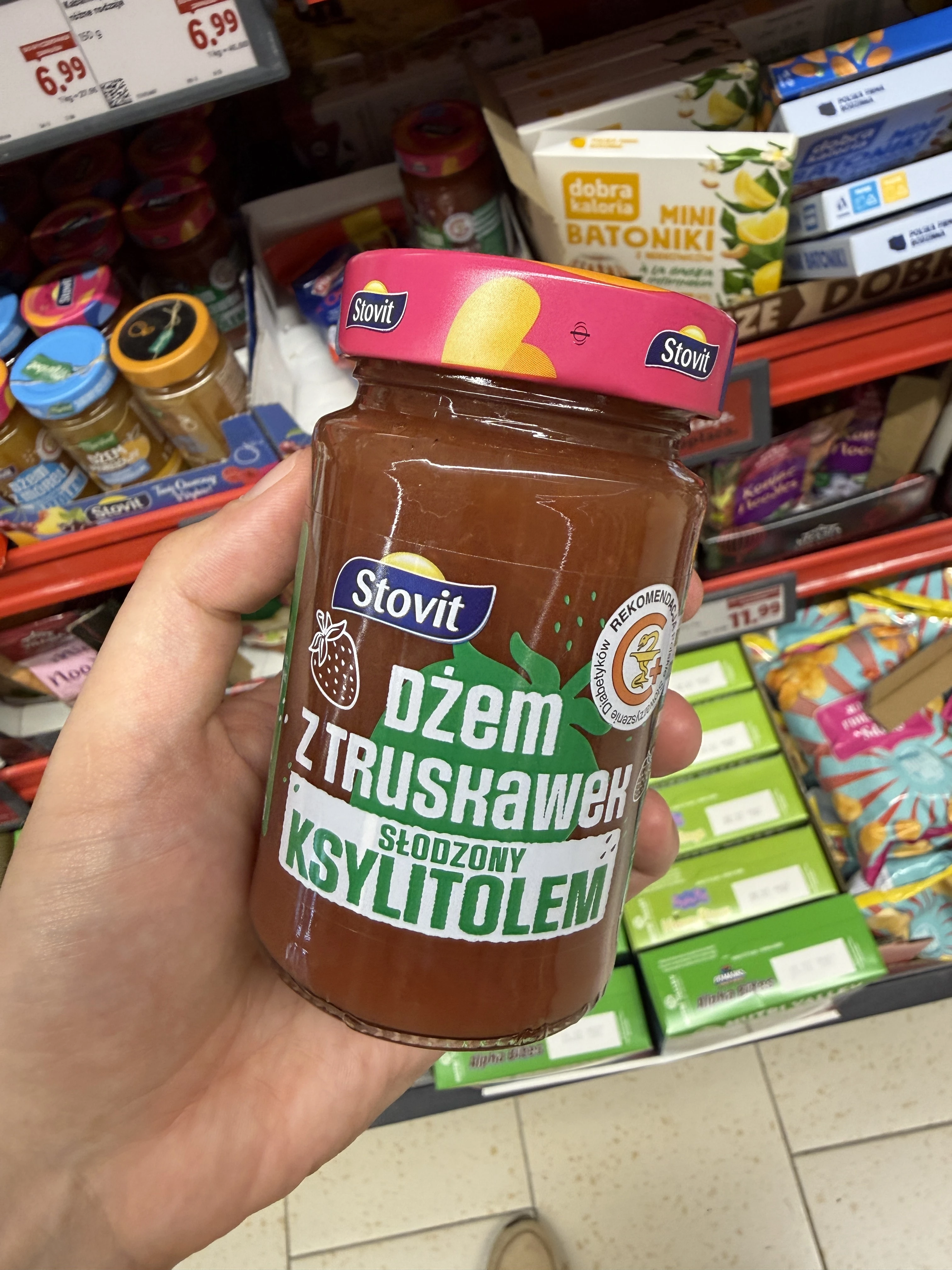 Stovit Dżem truskawkowy słodzony ksylitolem | 250g