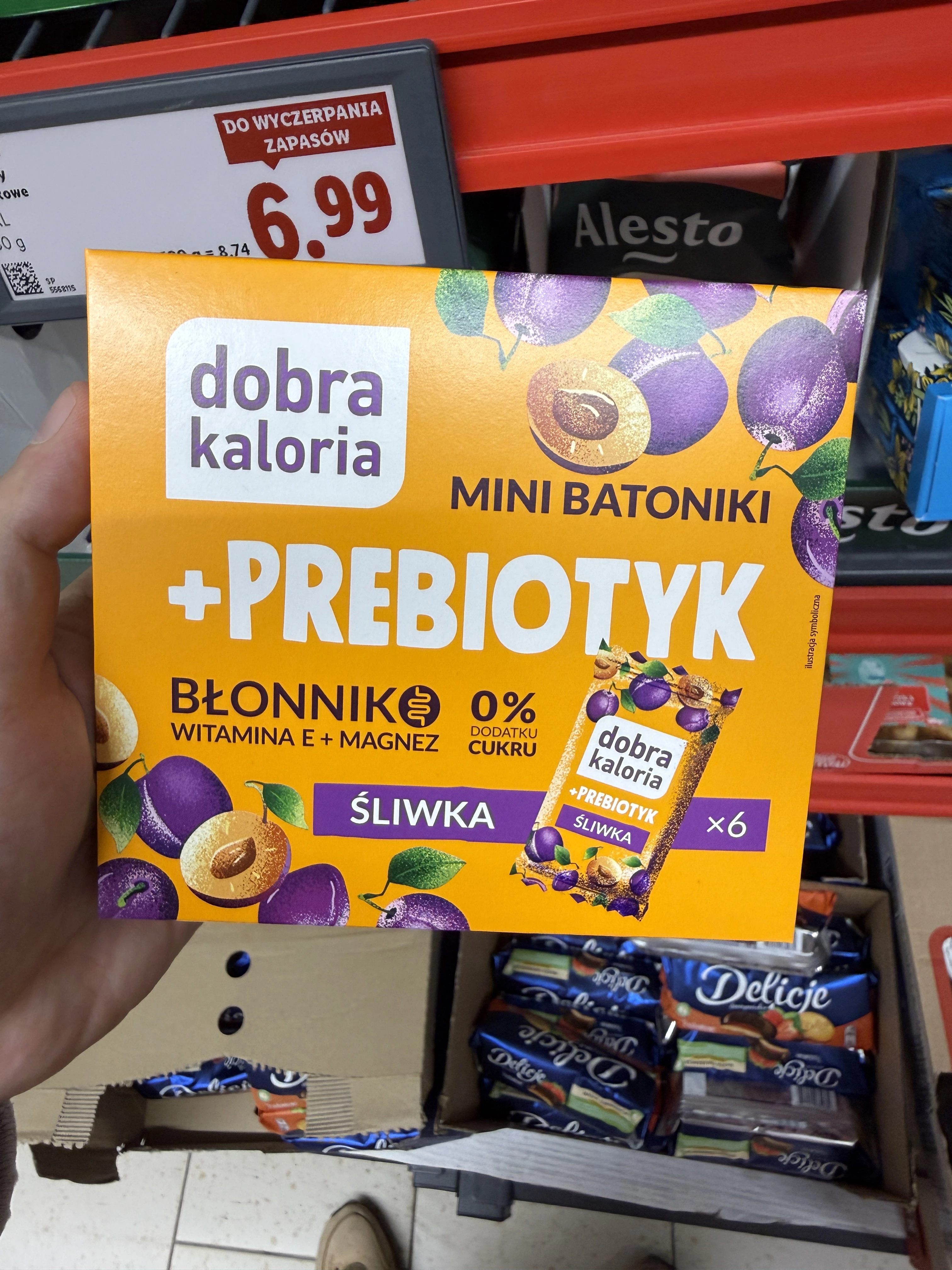 Dobra Kaloria Mini batoniki Śliwka + Prebiotyk | 102g