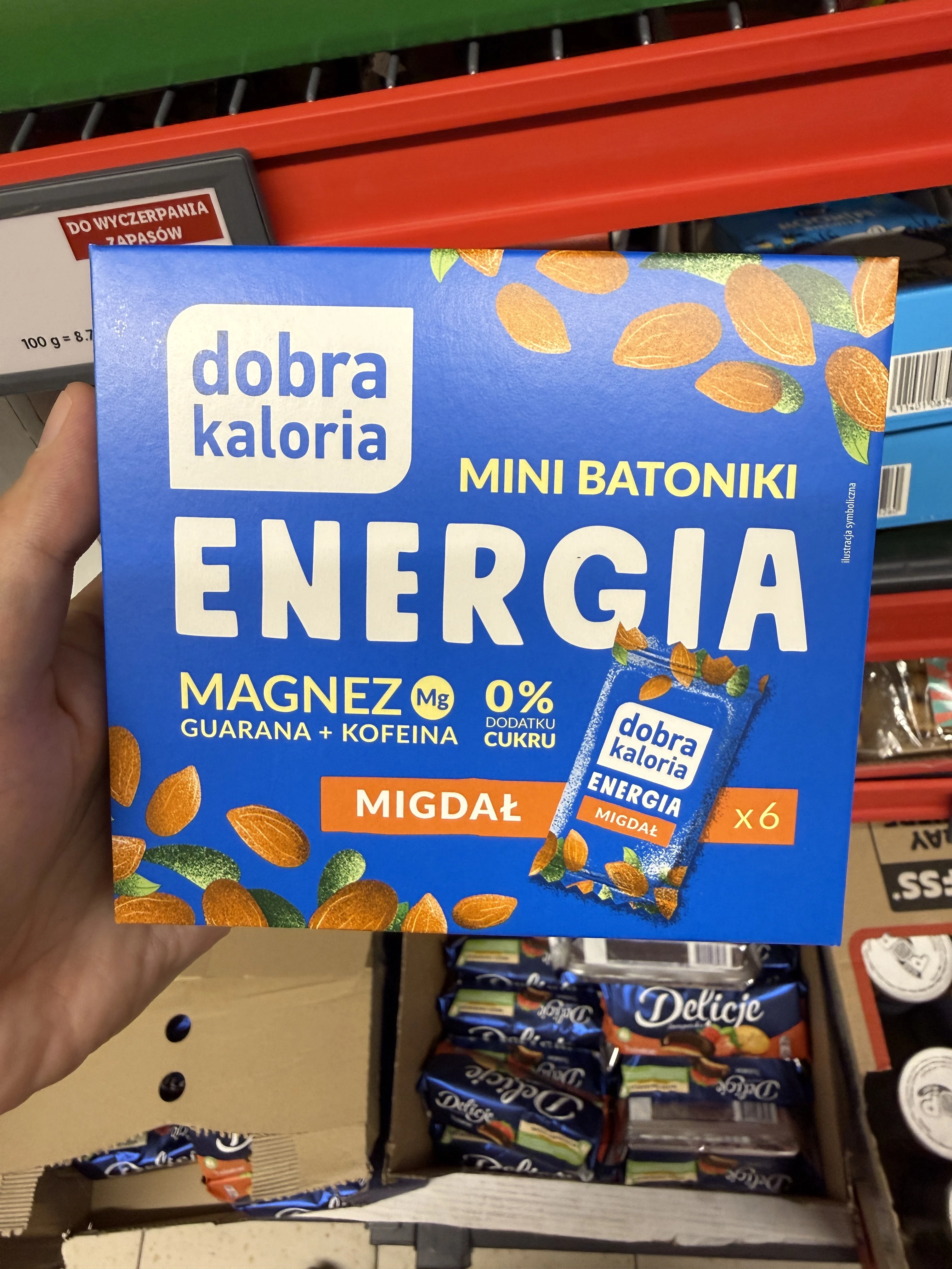 Dobra Kaloria Mini Batoniki Energia Migdał | 102g
