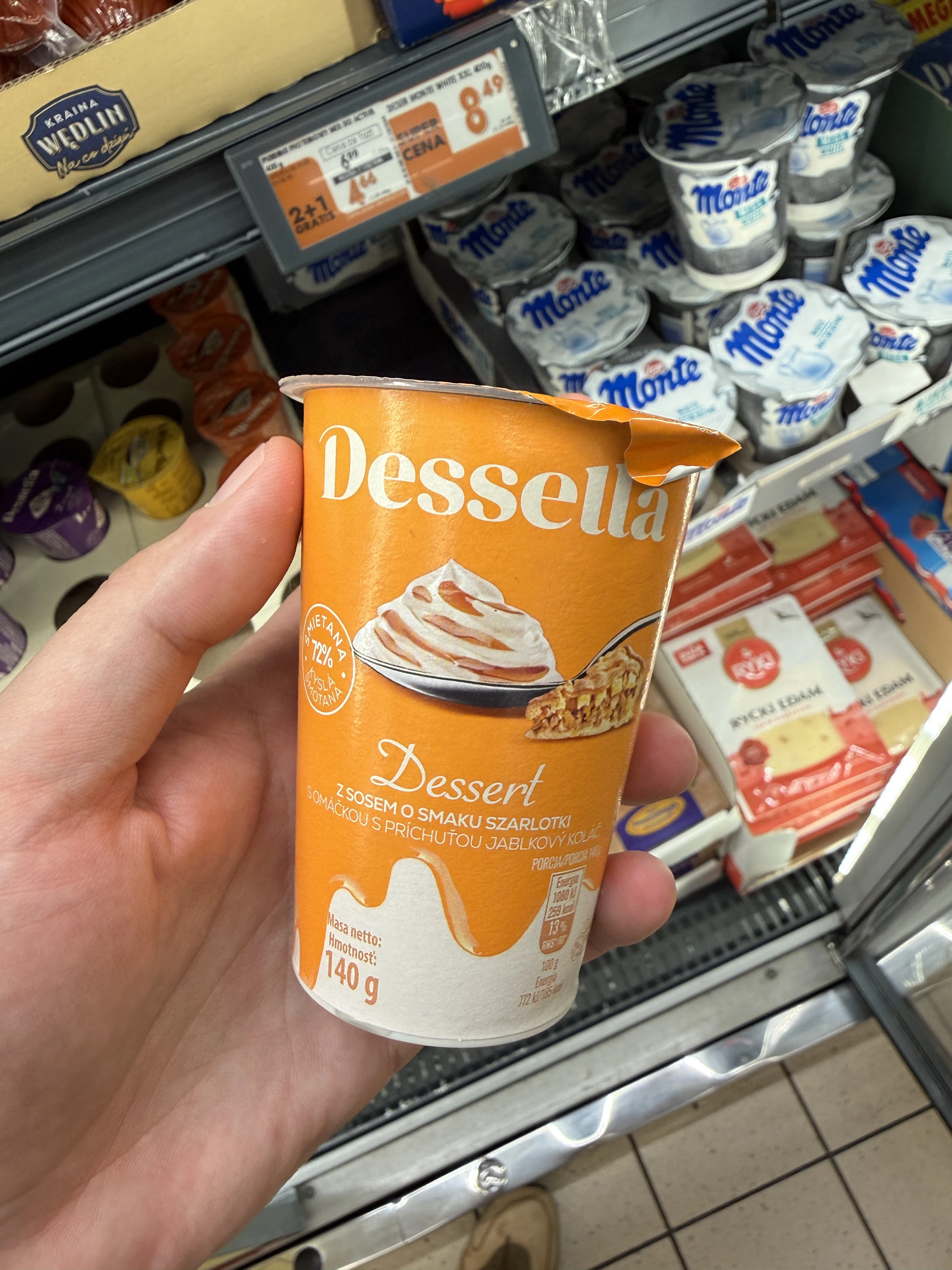 Dessella Dessert z sosem o smaku szarlotki | 140g