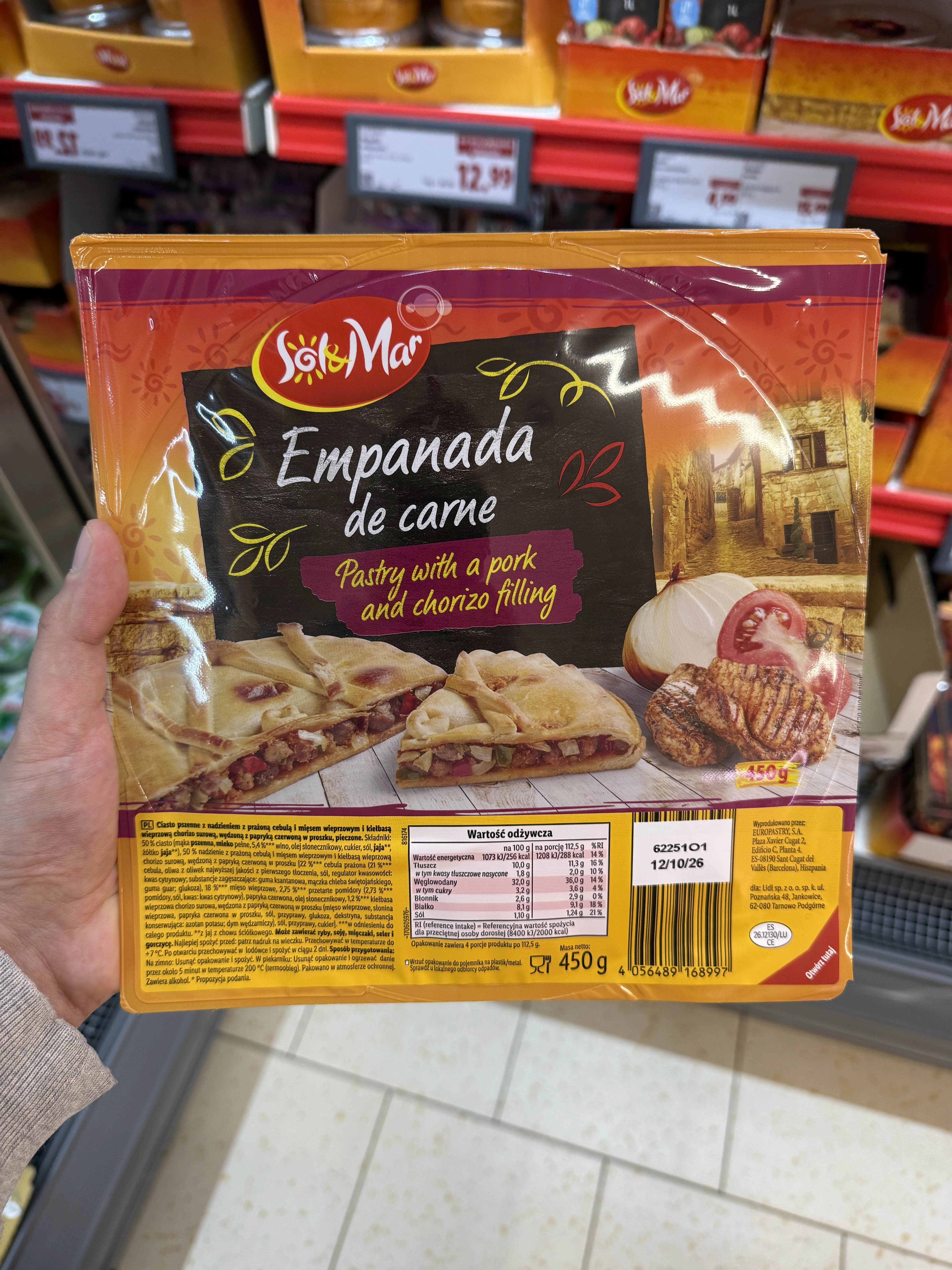 Sol & Mar Empanada de carne | 450g