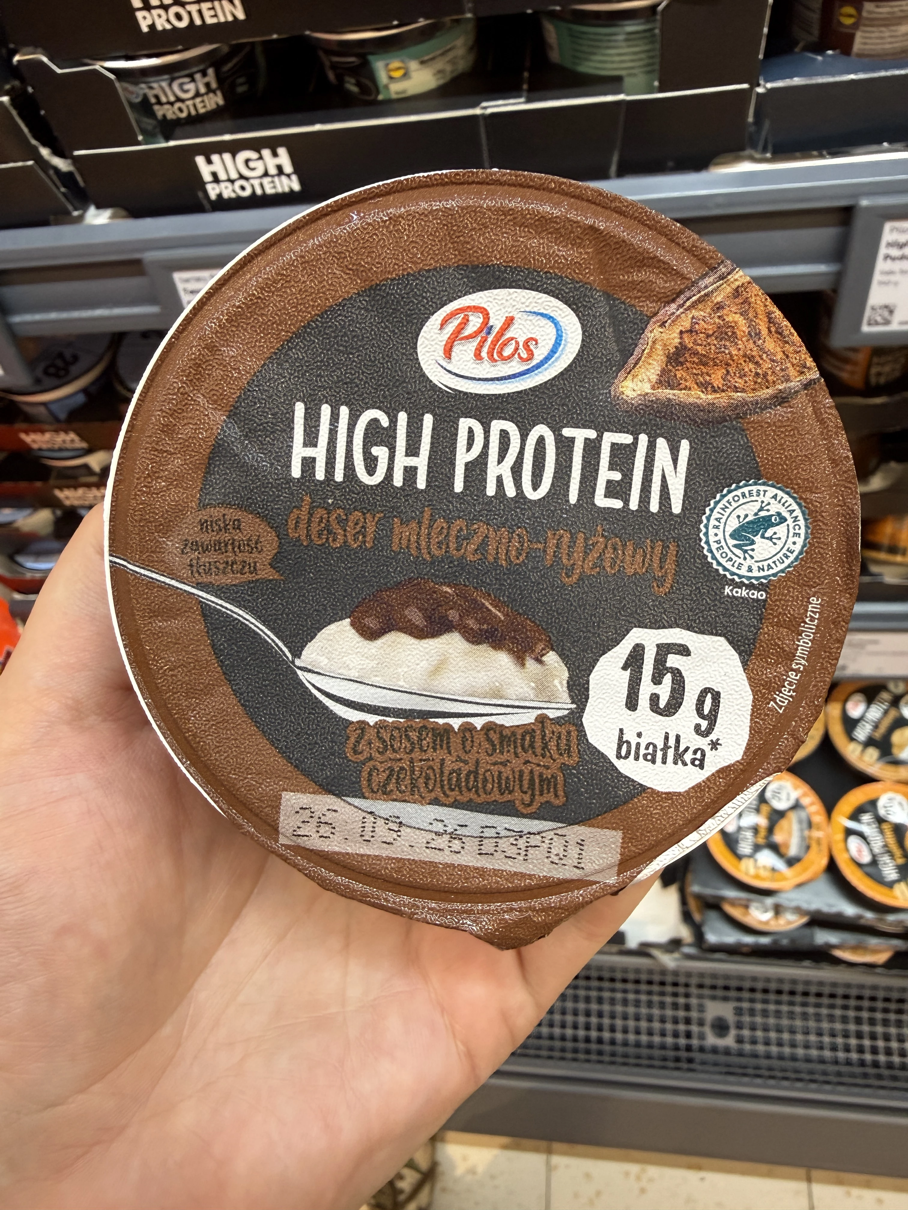 Pilos High Protein Deser Mleczno-Ryżowy z Sosem o Smaku Czekoladowym | 200g