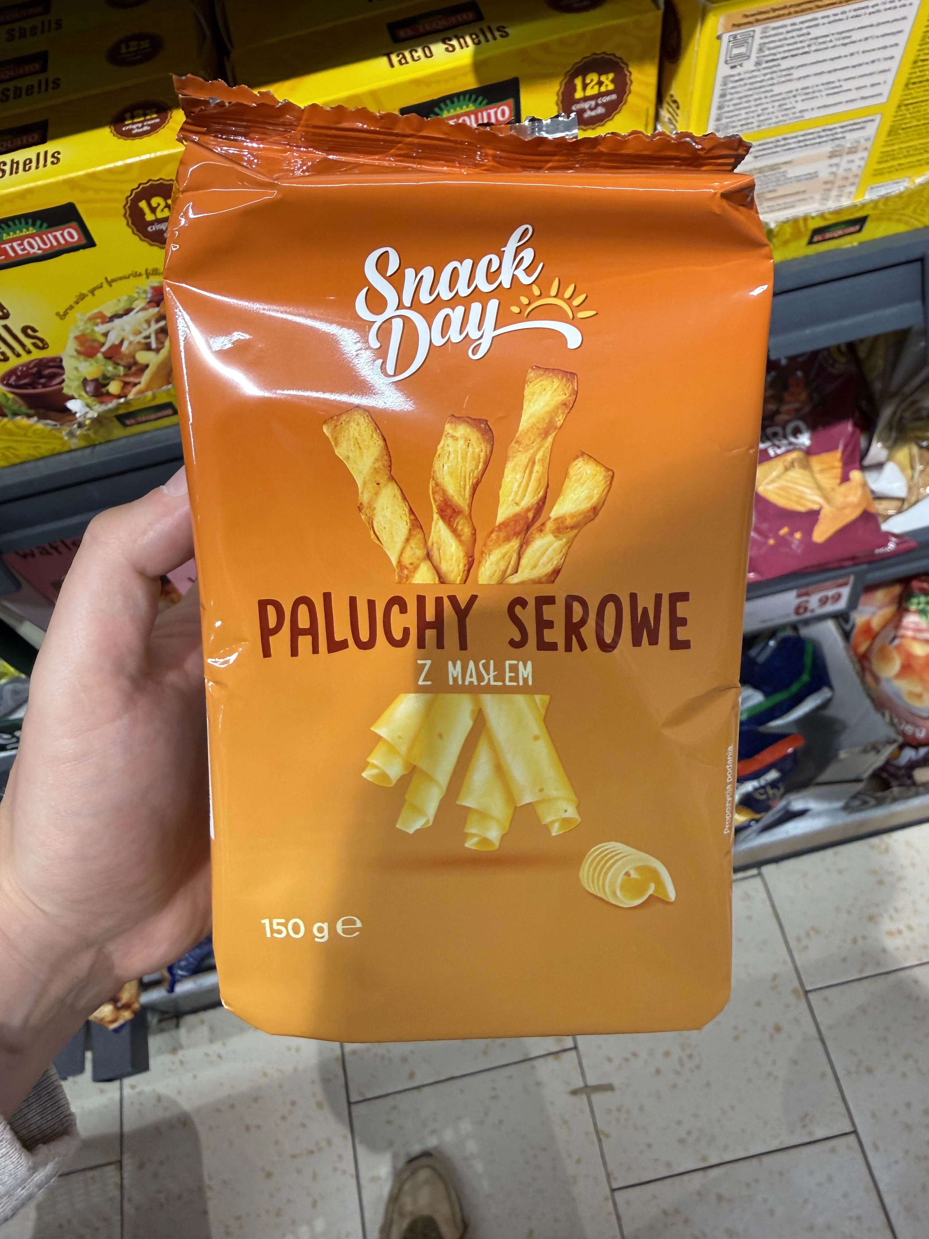 Snack Day Paluszki serowe z masłem cheese twist | 150g