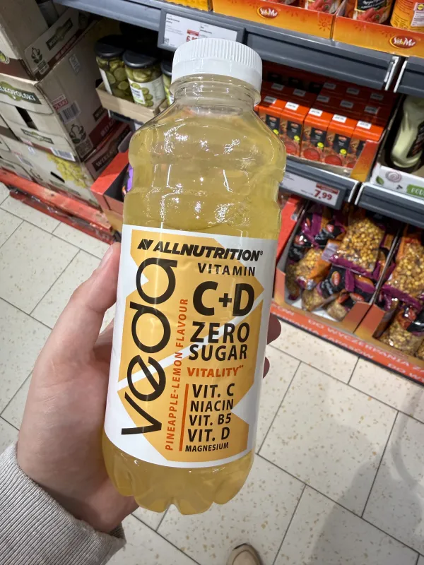 AllNutrition Veda Vitamin Water – ananas-cytryna | 600ml