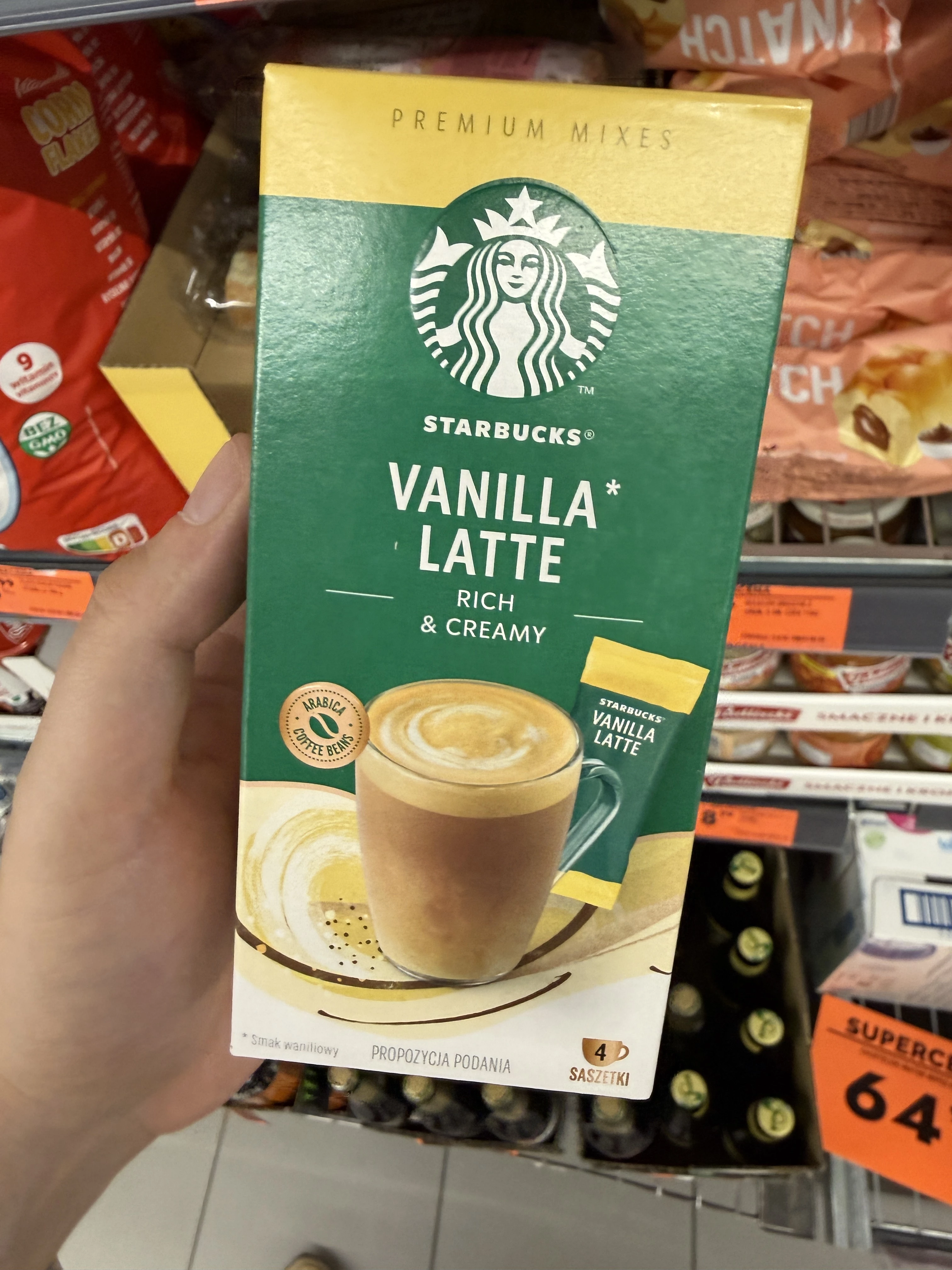 Starbucks Vanilla Latte Premium Mixes / Starbucks Vanilla Latte rozpuszczalny napój kawowy | 86g