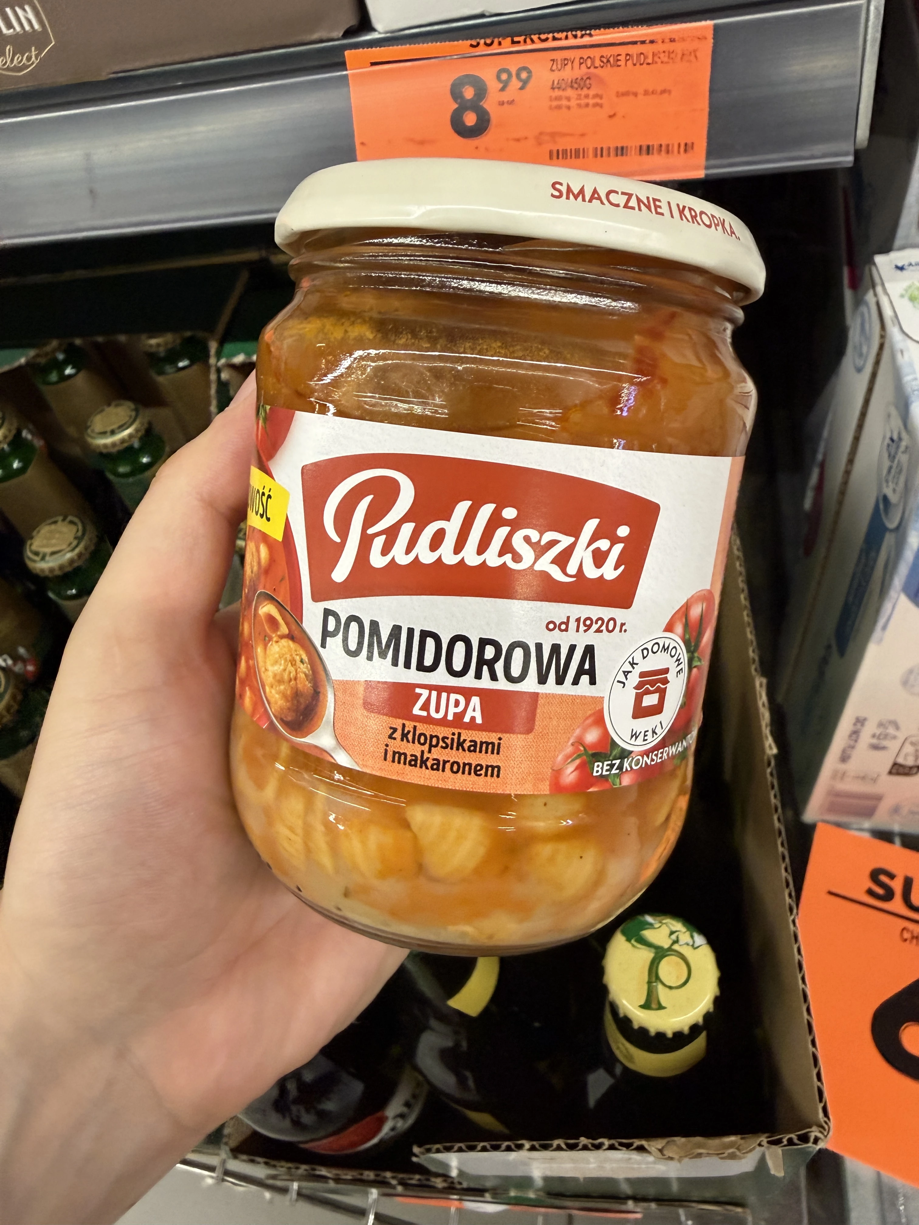 Pudliszki Zupa Pomidorowa z Klopsikami i Makaronem | 450g