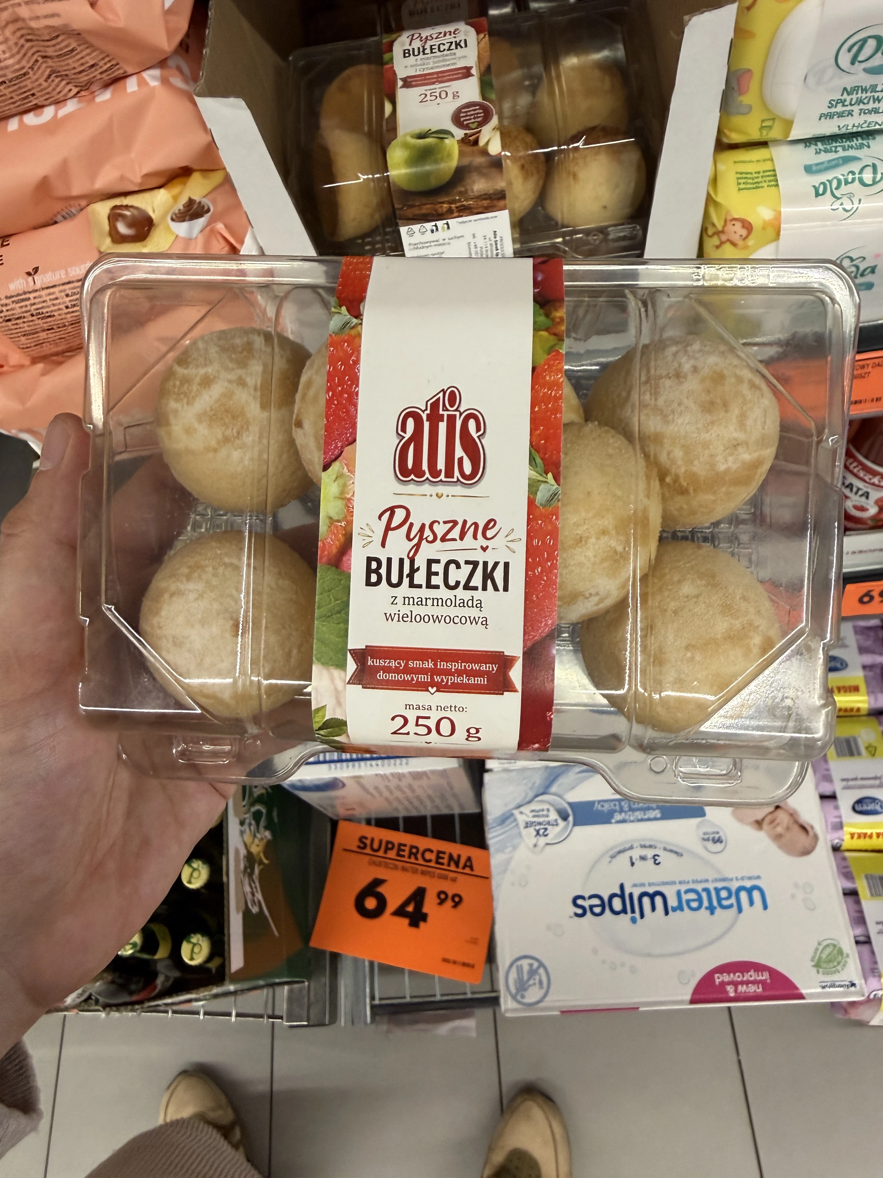 Atis Pyszne Bułeczki z marmoladą wieloowocową | 250g