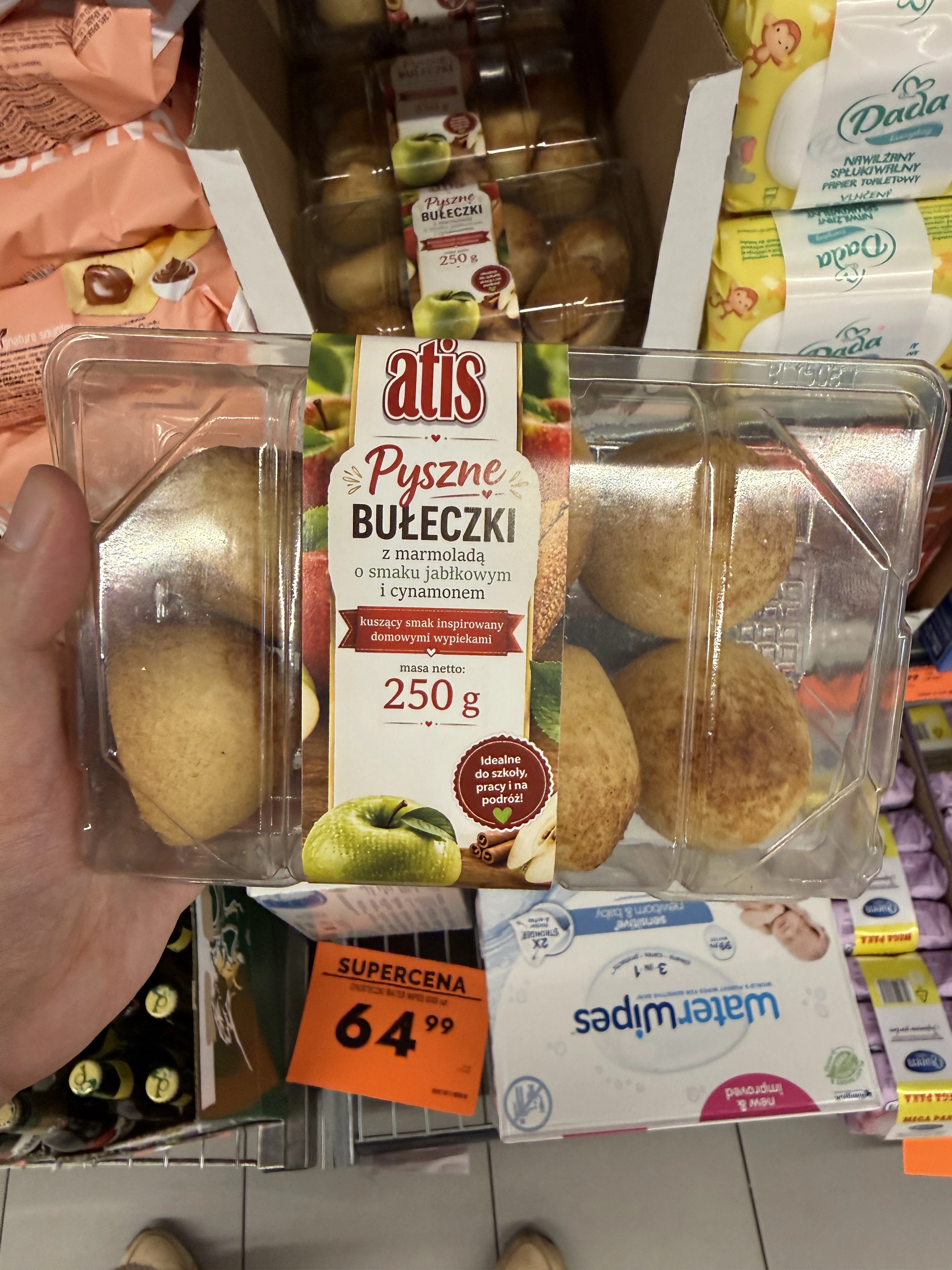 Atis Pyszne bułeczki z marmoladą jabłkową i cynamonem | 250g