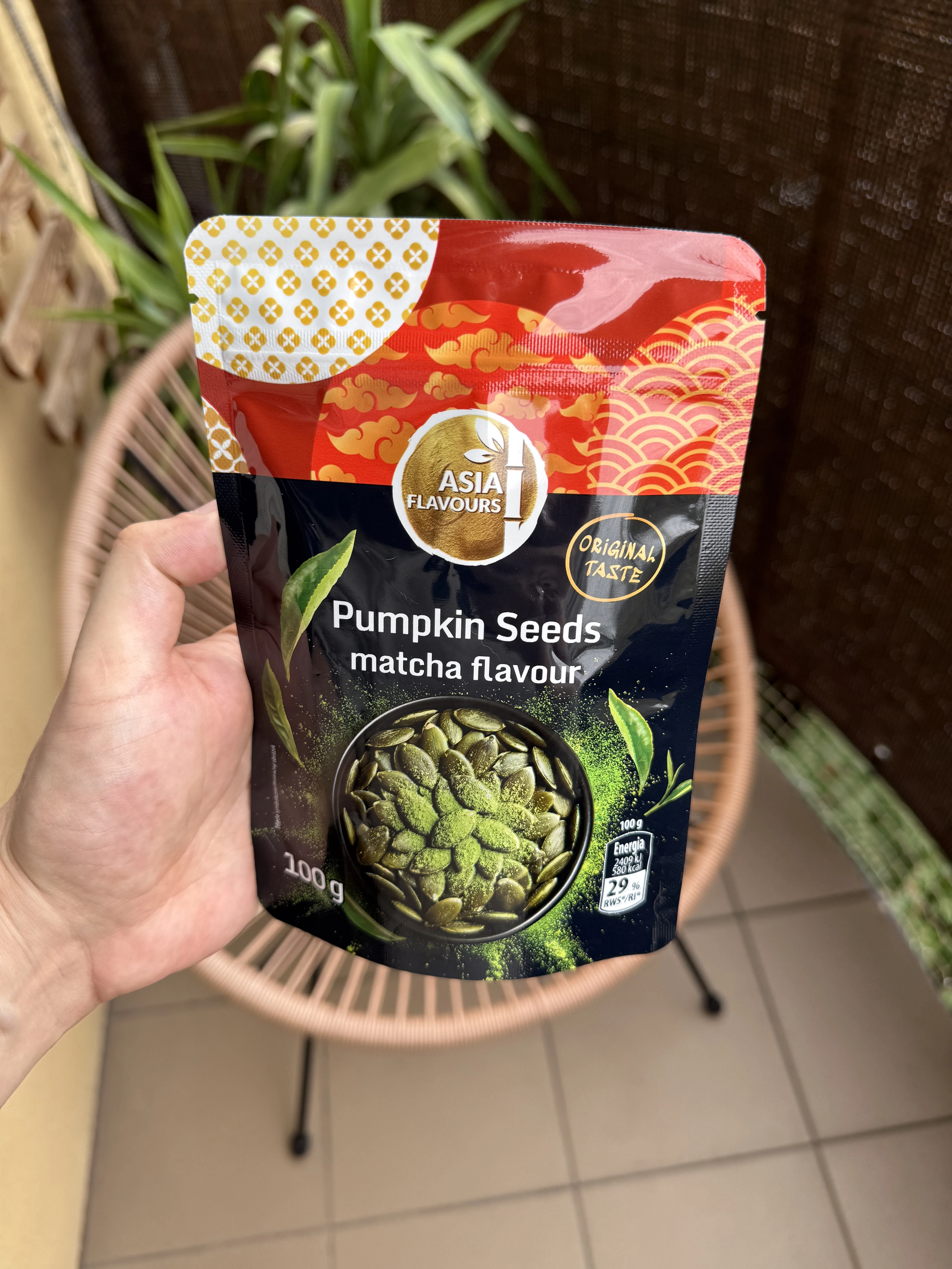 Asia Flavours Pestki dyni matcha | 100g