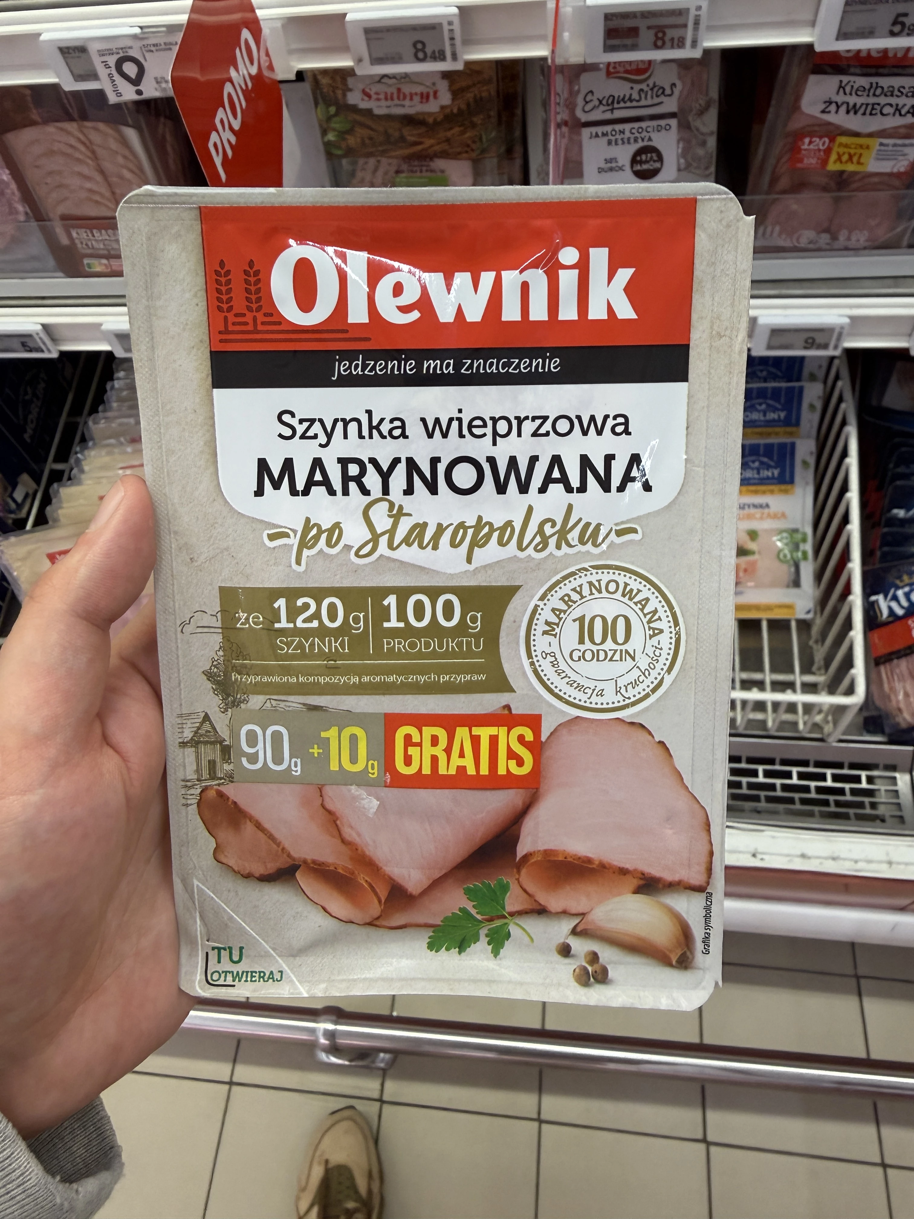 Olewnik Szynka wieprzowa marynowana po staropolsku | 100g
