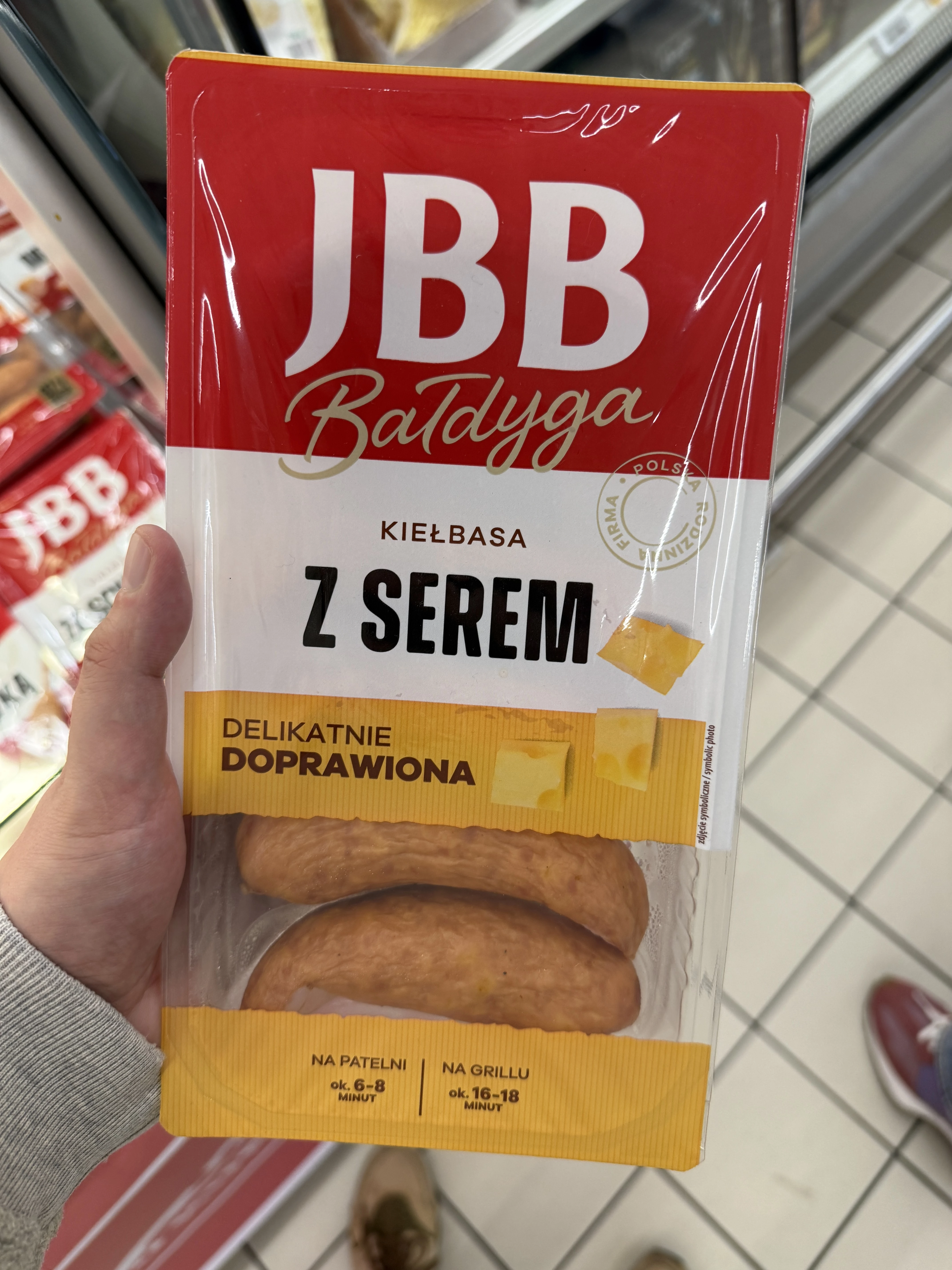 JBB Bałdyga Kiełbasa z serem | 470g
