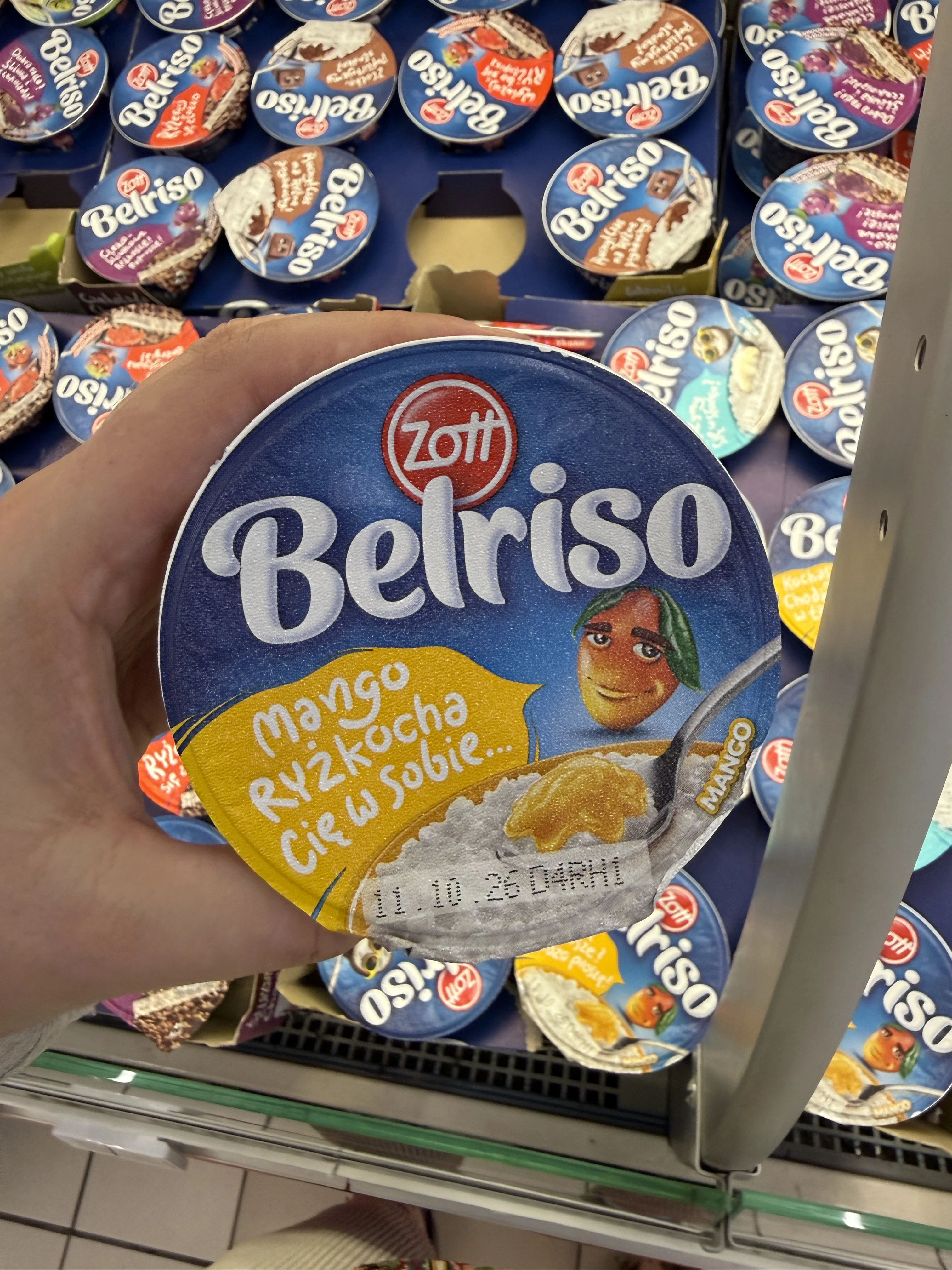 Zott Belriso deser mleczny z ryżem i sosem mango | 200g
