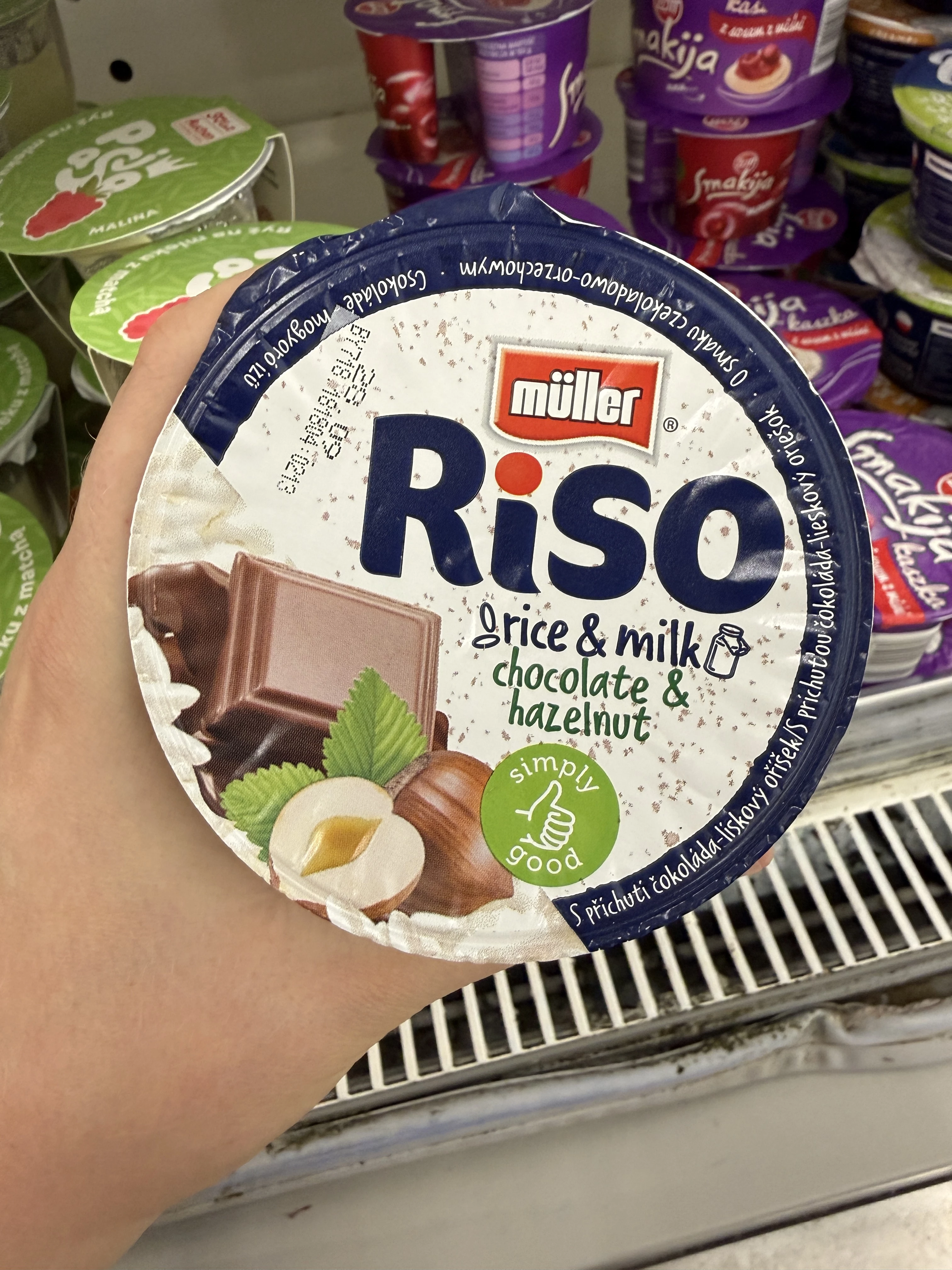 Müller Riso Czekolada i Orzech Laskowy | 200g