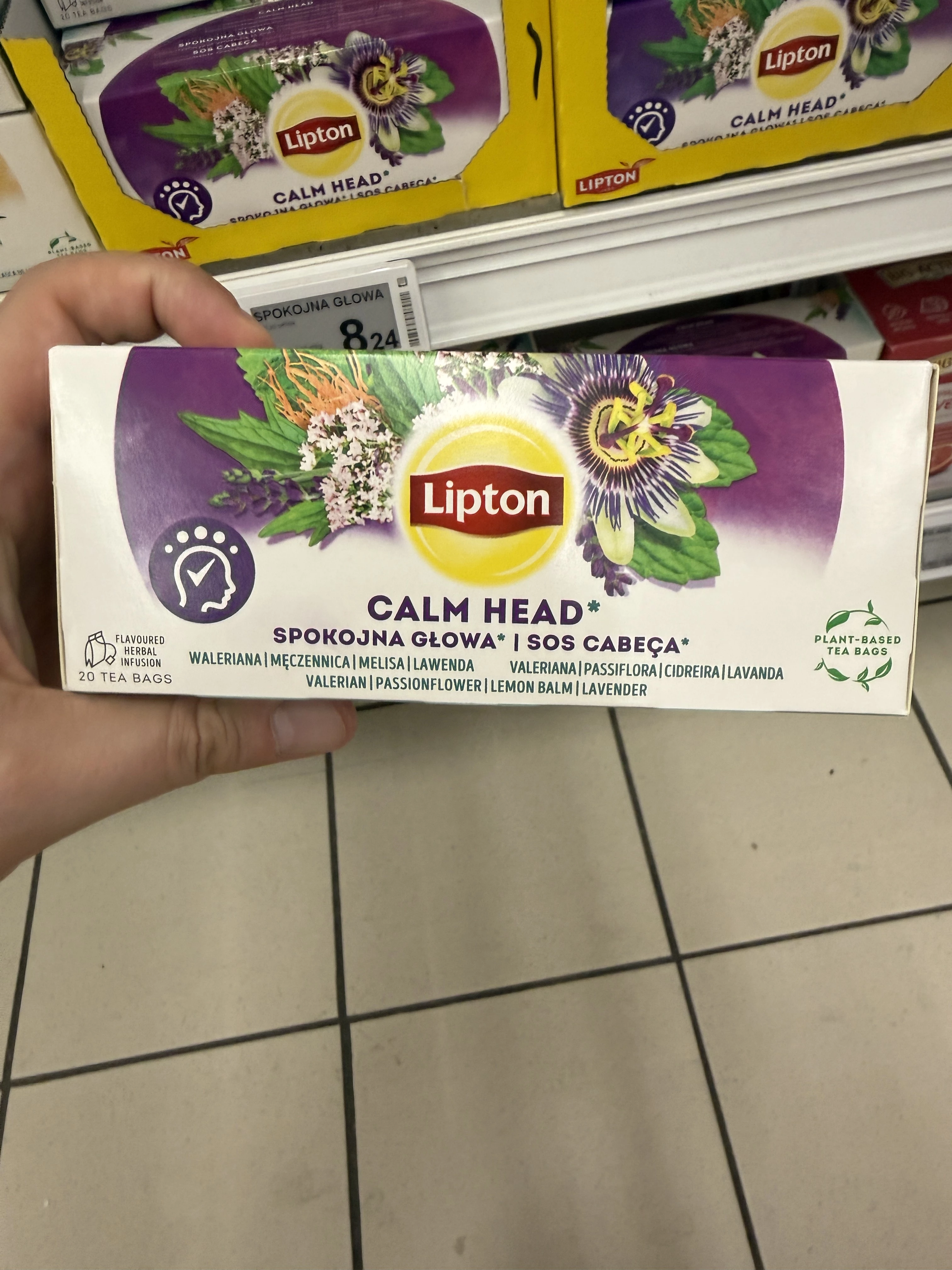 Lipton Spokojna Głowa – herbata ziołowa, 20 torebek | 26g
