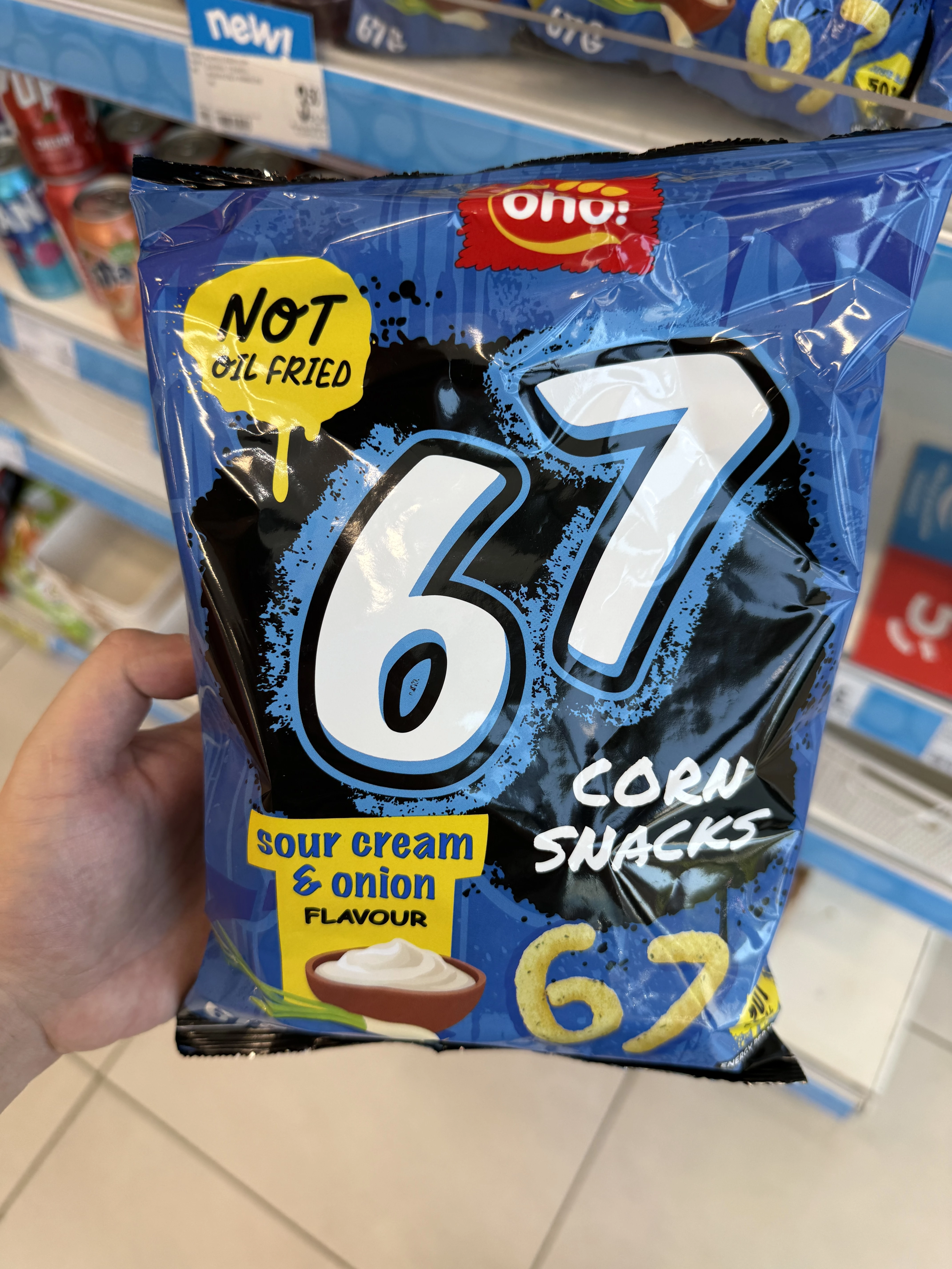 OHO 67 Corn Snacks Sour Cream & Onion | 67g