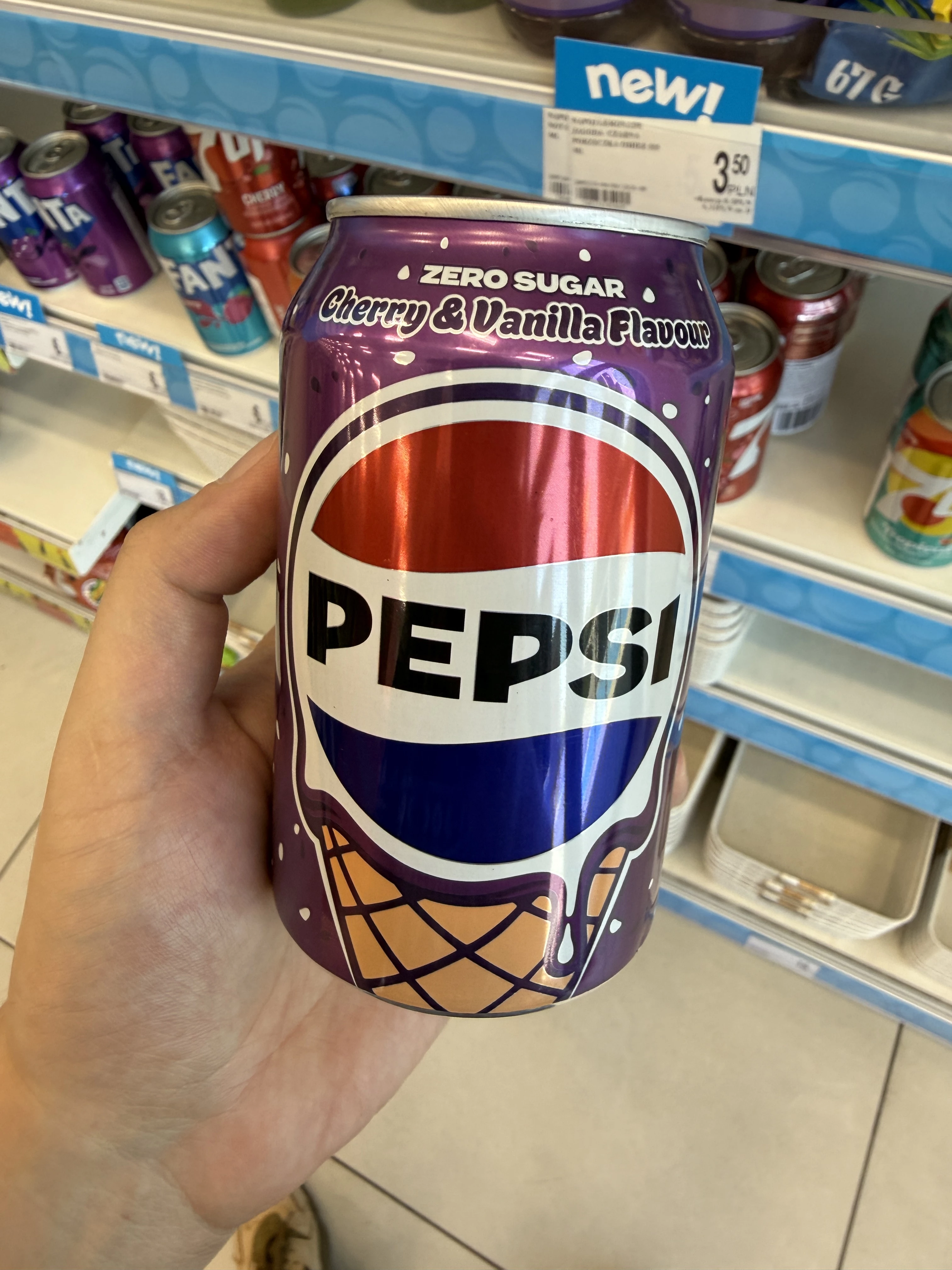 Pepsi Cherry & Vanilla Ice Cream Zero Sugar | 330ml