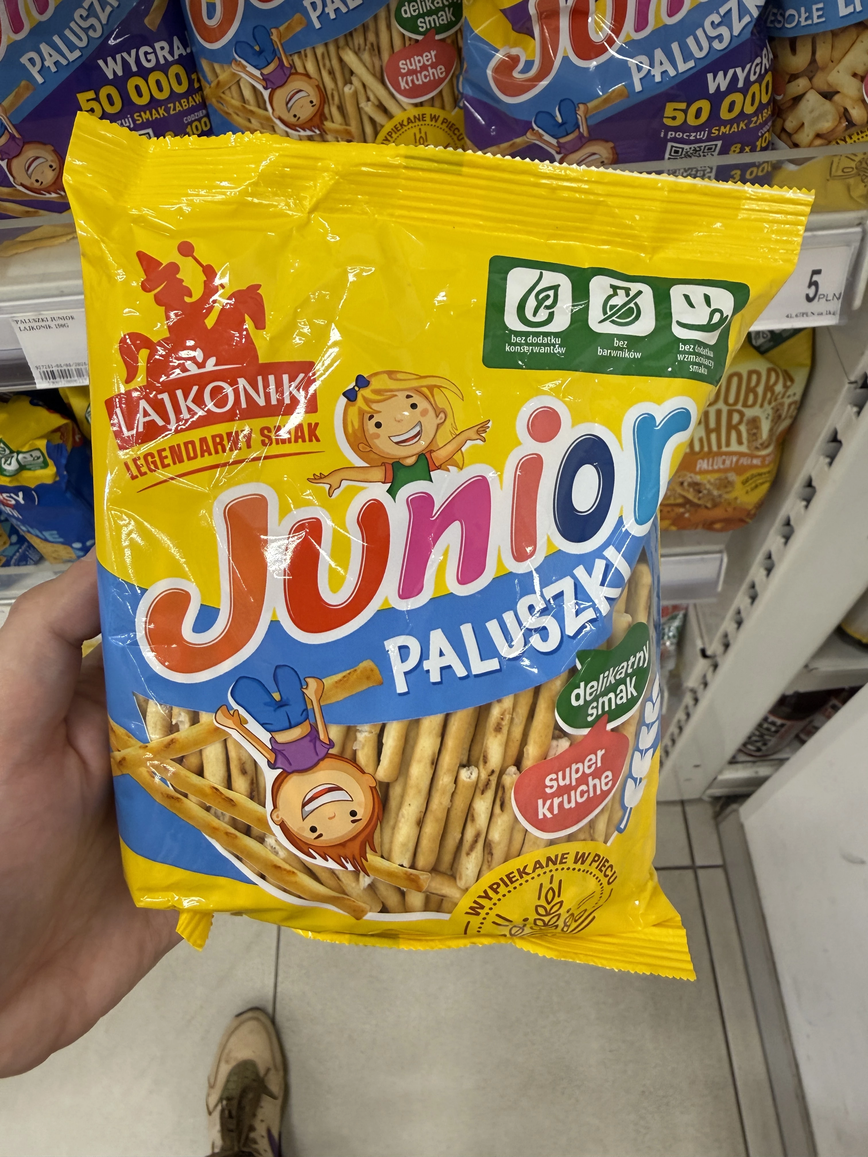 Lajkonik Junior Paluszki o smaku waniliowym | 150g