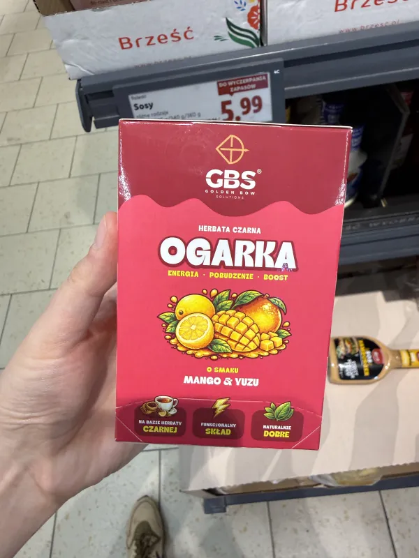 GBS Ogarka Herbata Czarna o smaku Mango & Yuzu | 36g