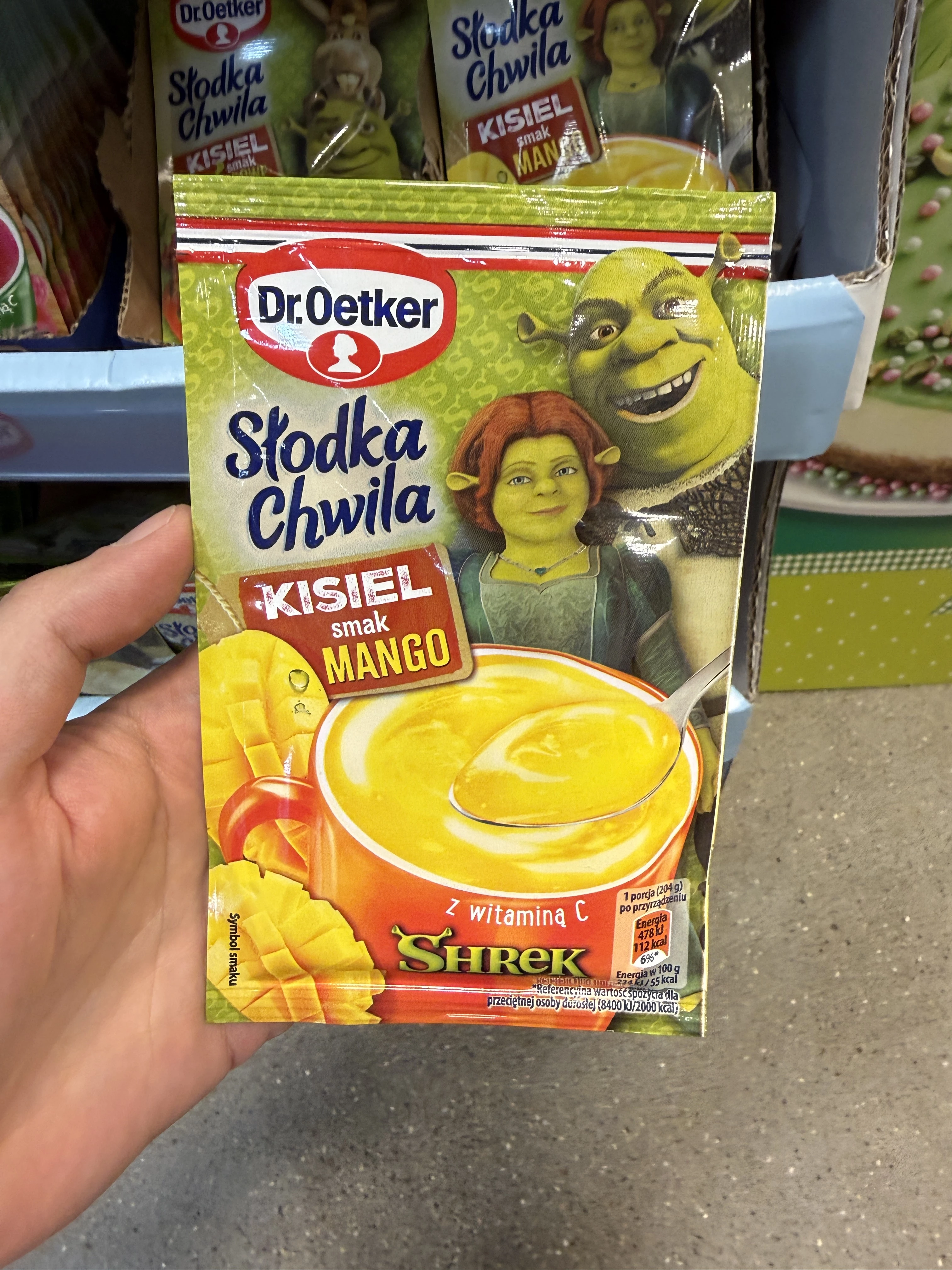 Dr. Oetker Kisiel Shrek Słodka Chwila smak mango | 29g
