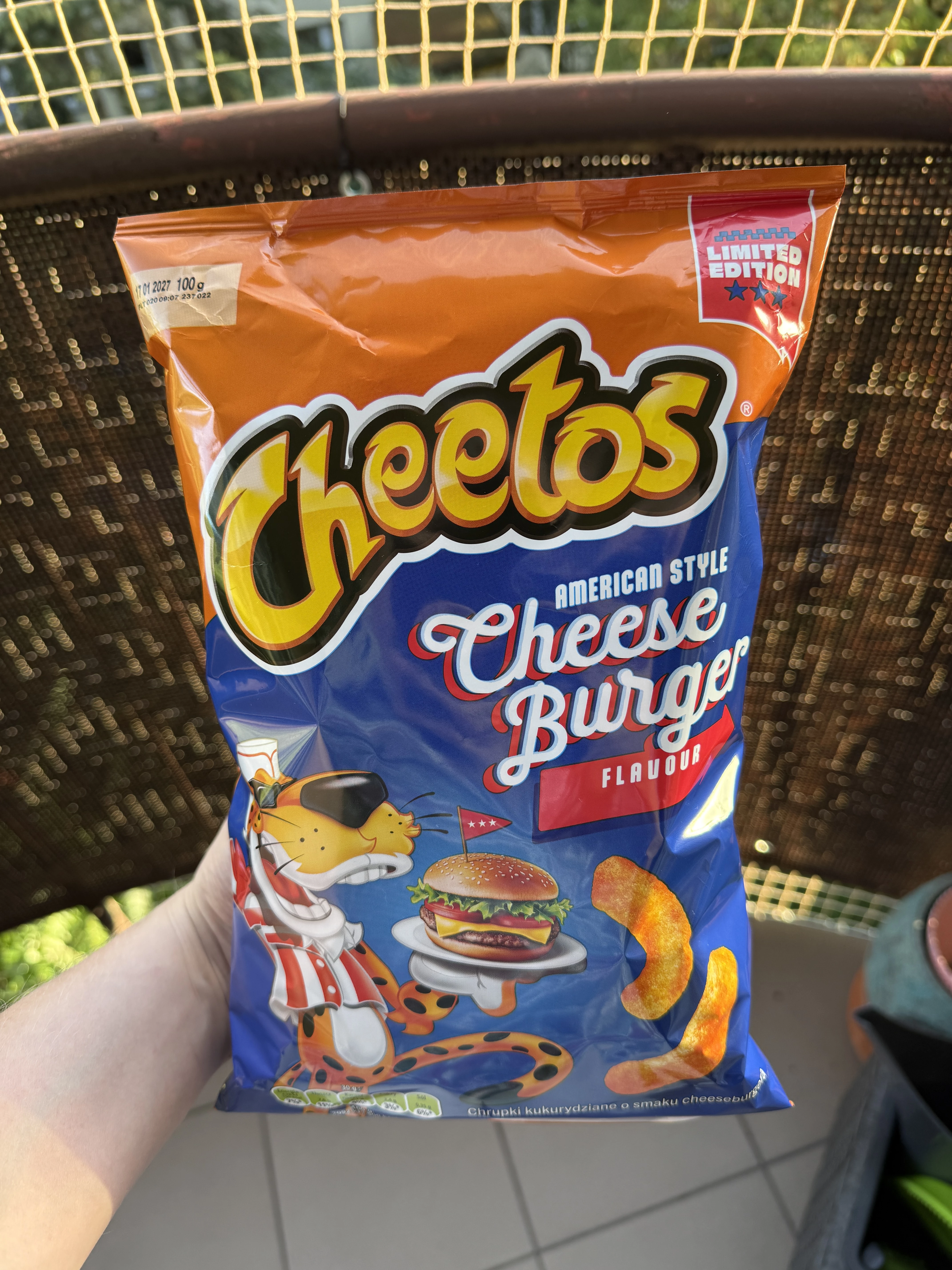 Cheetos American Style Cheese Burger Flavour | 100g