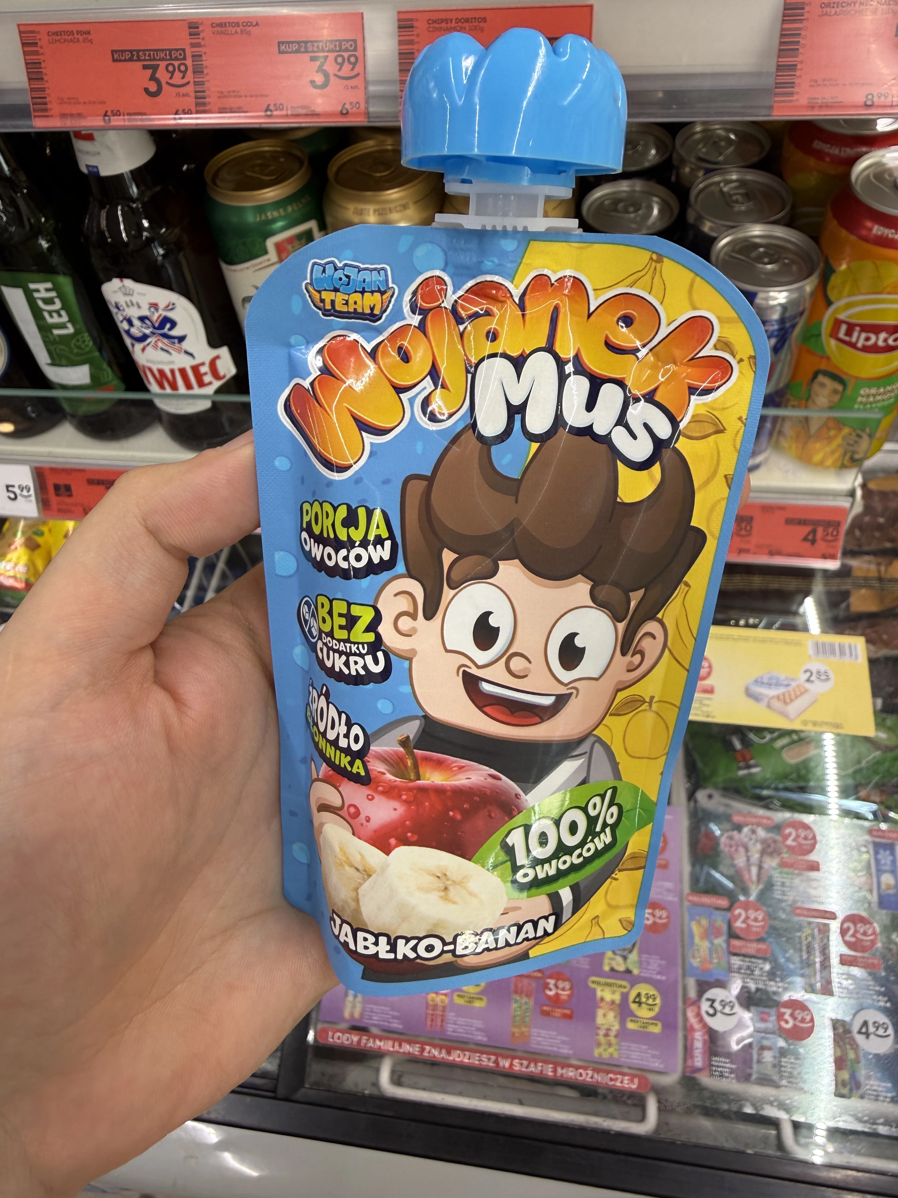 Wojanek Mus Jabłko-Banan | 100g