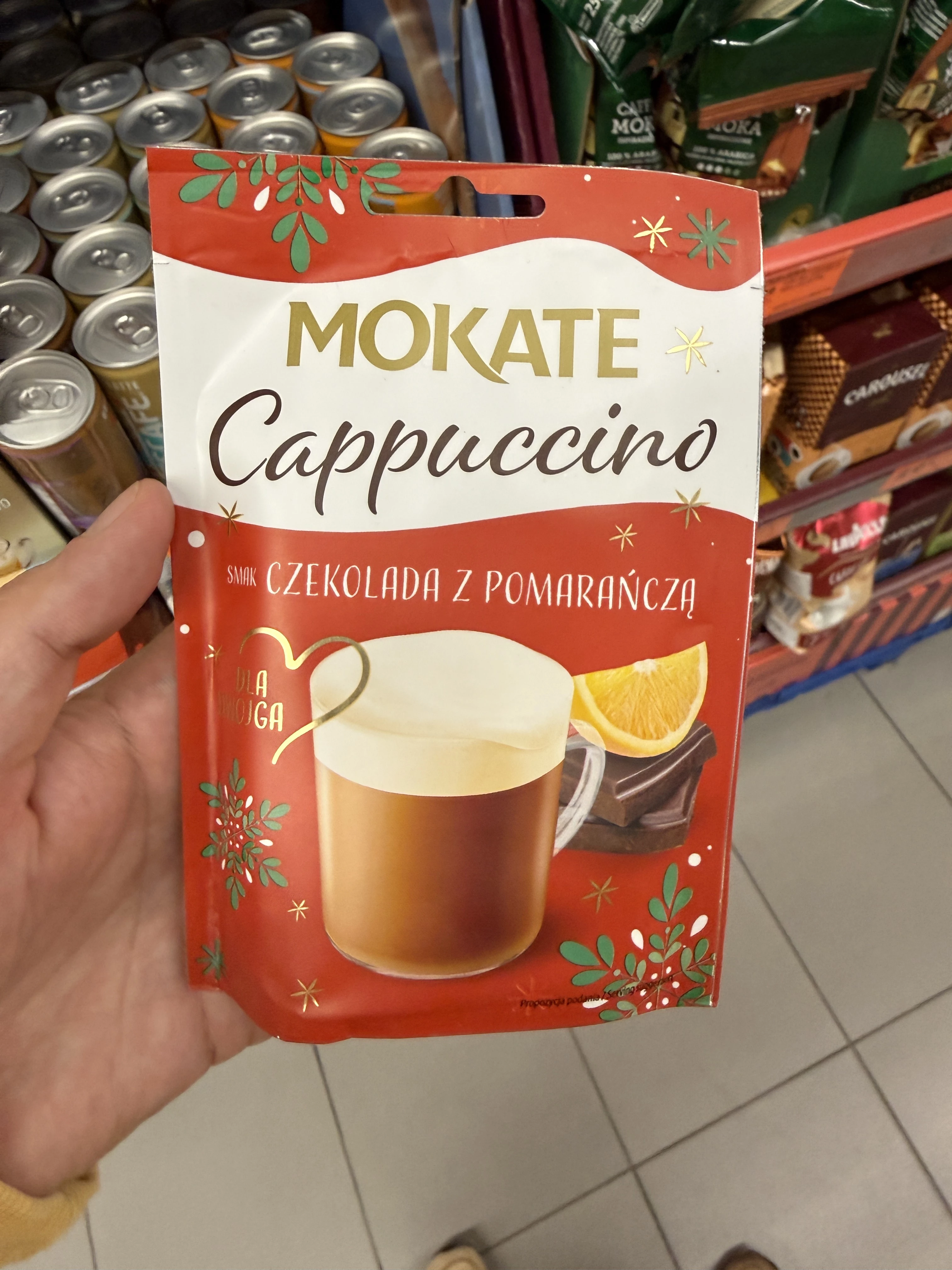 Mokate Cappuccino smak czekolada z pomarańczą | 40g