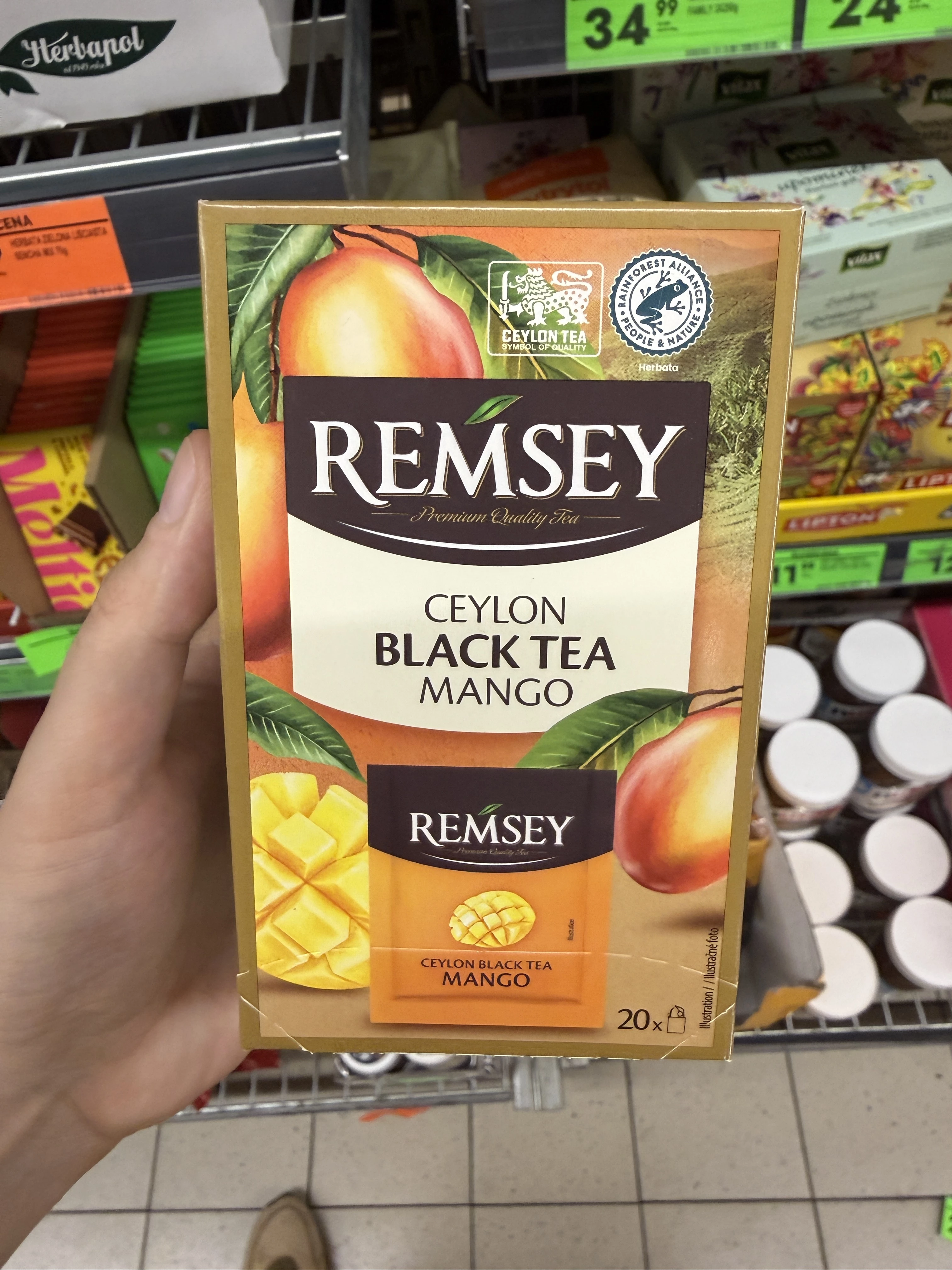 Remsey Herbata Czarna Cejlońska Mango | 40g