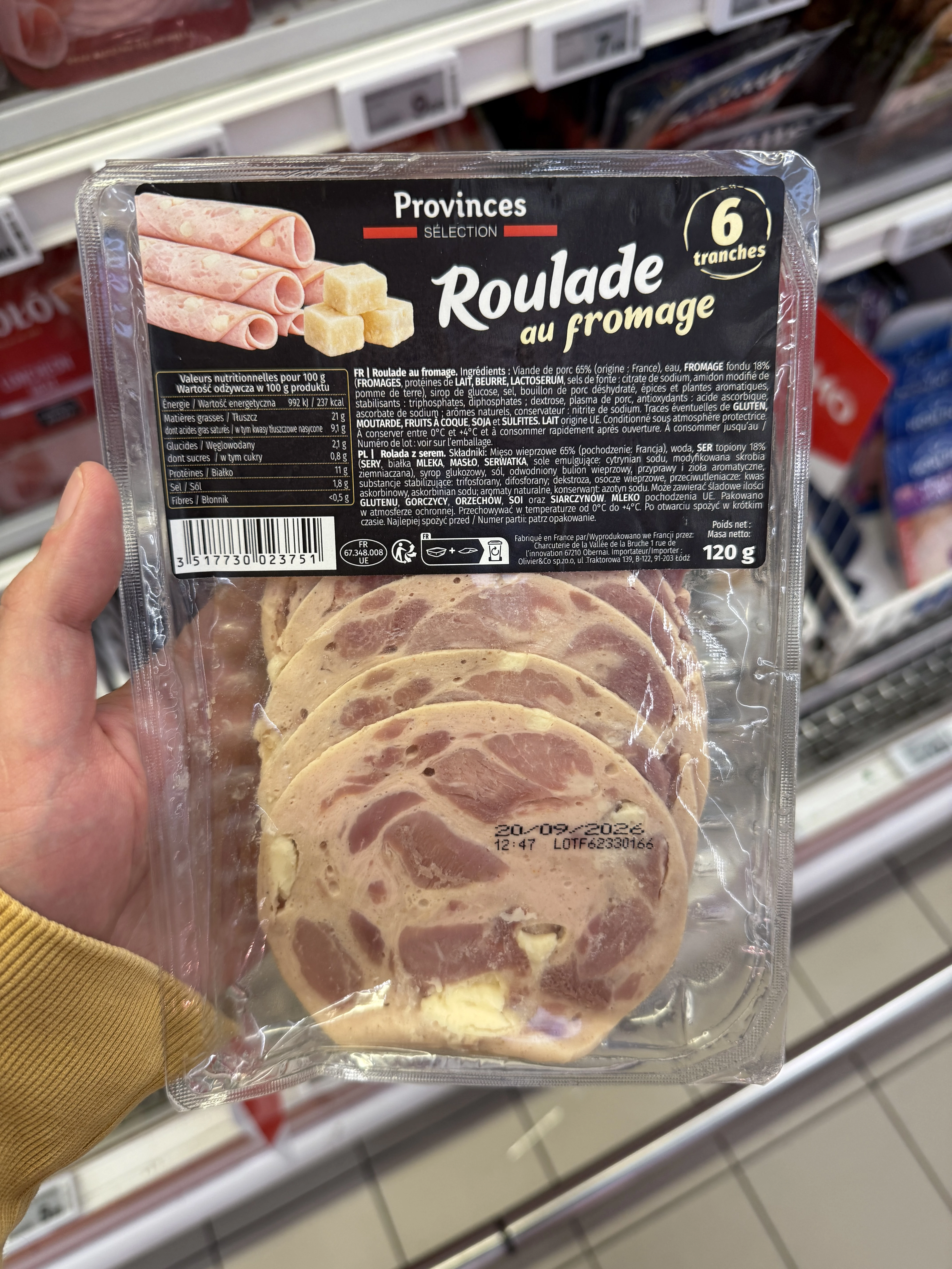 Provinces Sélection Roulade au fromage / Rolada z serem | 120g